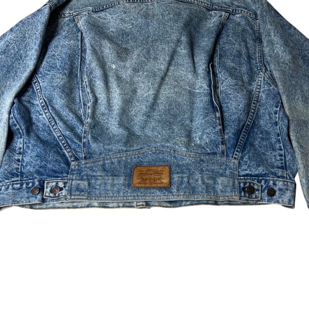 Levi's × Levi's Vintage Clothing × Vintage VTG 80s Levi’s Acid Wash Denim Trucker Jacket XL Thrashed Size XL / US 12-14 / IT 48-50 - 10 Thumbnail