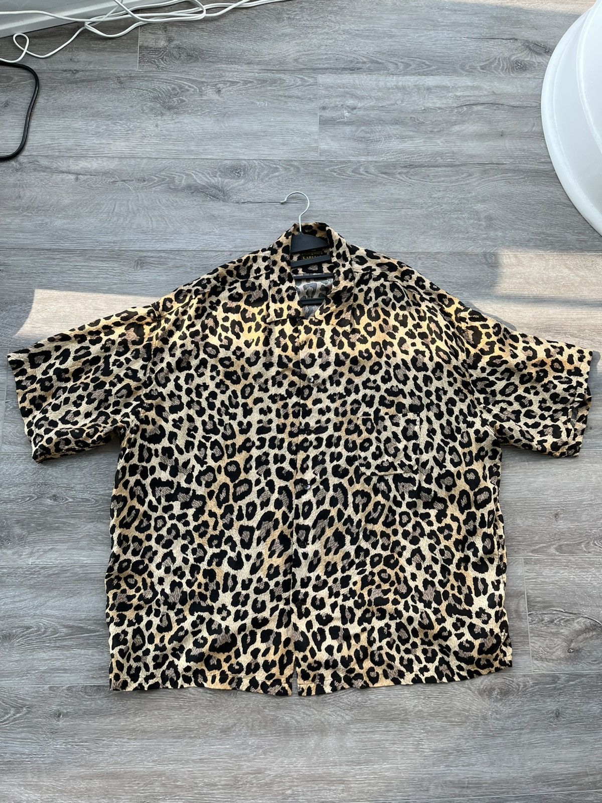 Kapital Kapital Silk Cupro Leopard Big Shirt, Brown Size US S / EU 44-46 / 1 - 1 Thumbnail