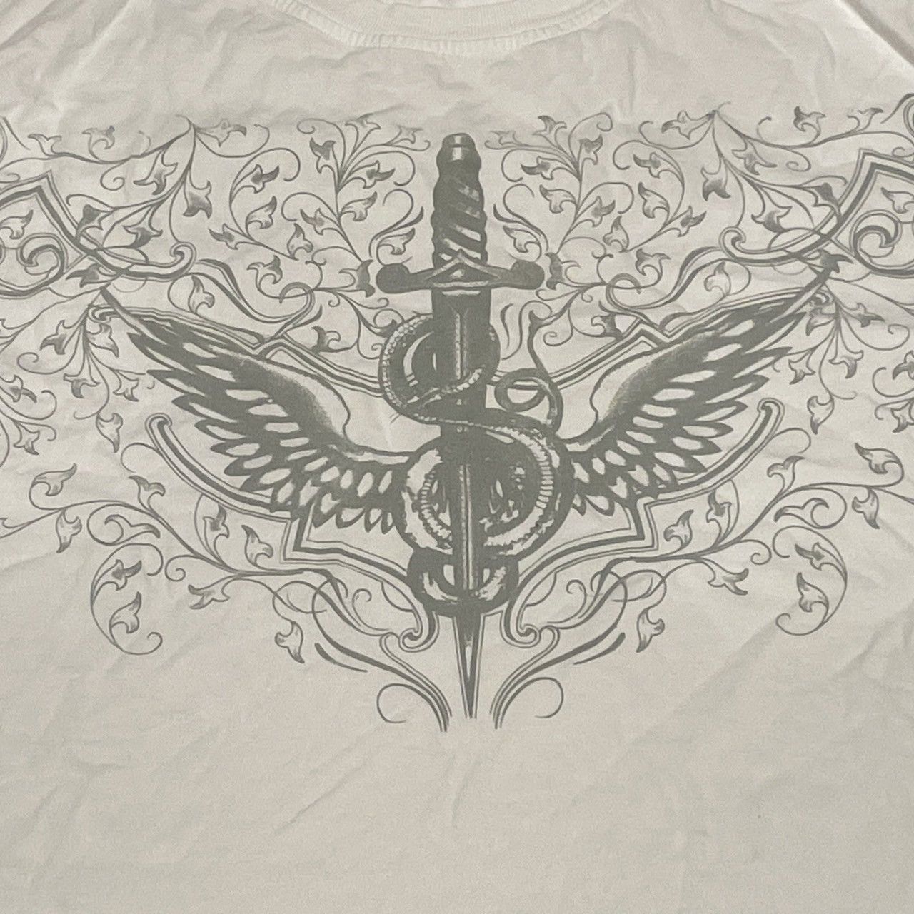 Affliction × Ed Hardy × Tapout Rare Wings Cross Tee Y2K Affliction Style Size US XL / EU 56 / 4 - 2 Thumbnail