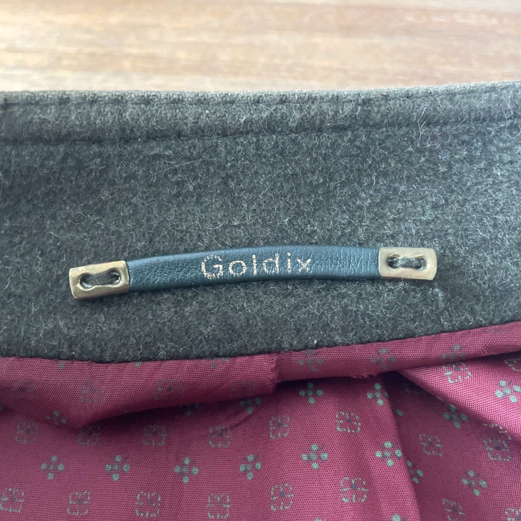 Vintage VINTAGE GOLDIX Full Zip Tweed Lambswool Bomber Jacket Womens L Green Belted Collar 90s City Retro VTG Belted Collar Womens Regular Jacket Size L / US 10 / IT 46 - 4 Thumbnail