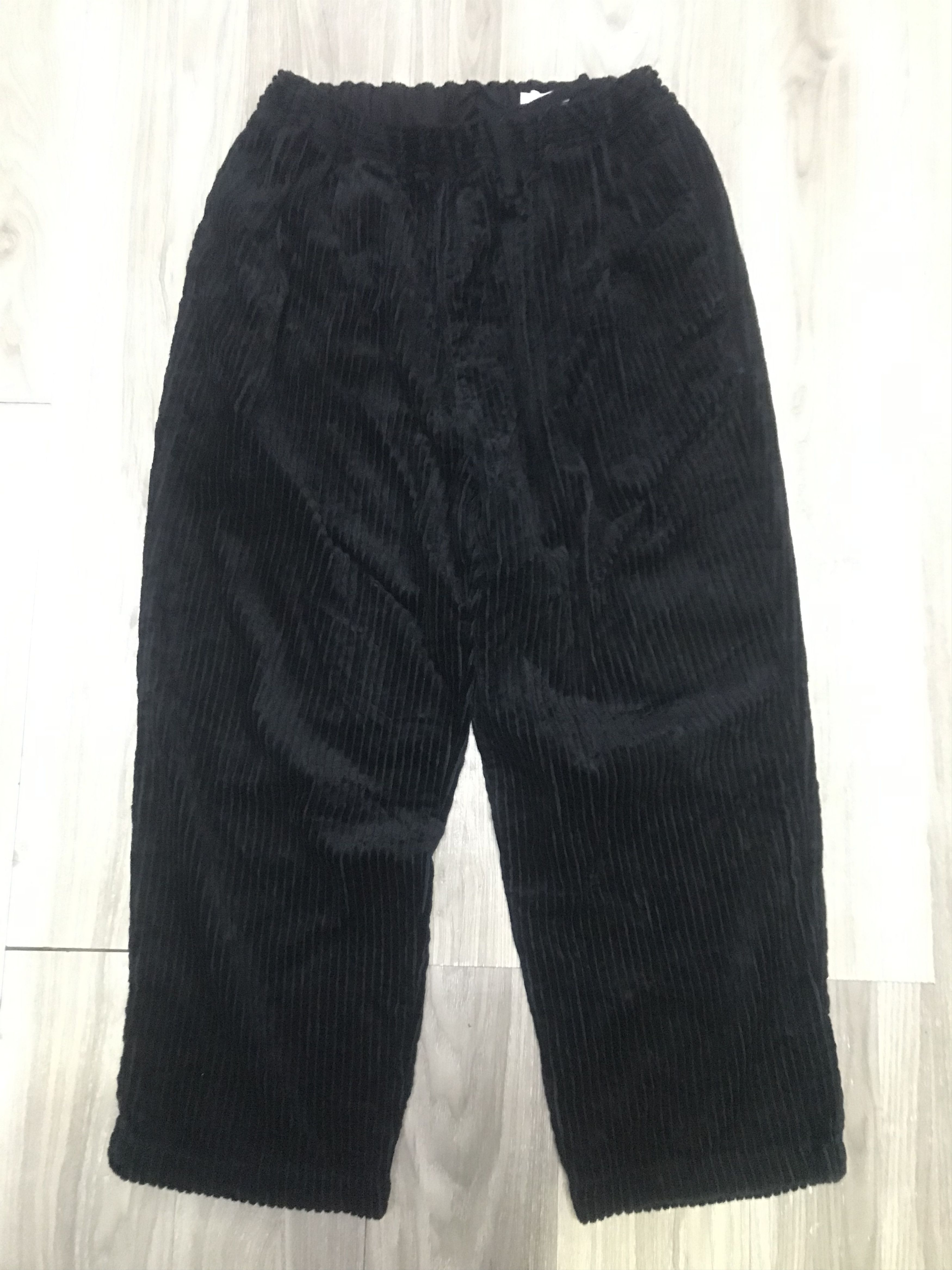 STILL BY HAND Still by Hand Corduroy Pleated Black Easy Pants Size US 30 / EU 46 - 1 Thumbnail