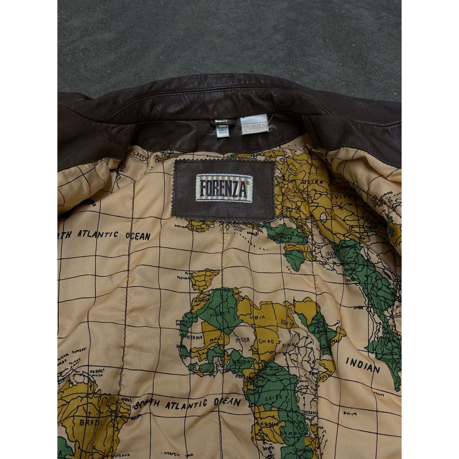 Vintage 90s Y2K Brown Leather Flight Jacket