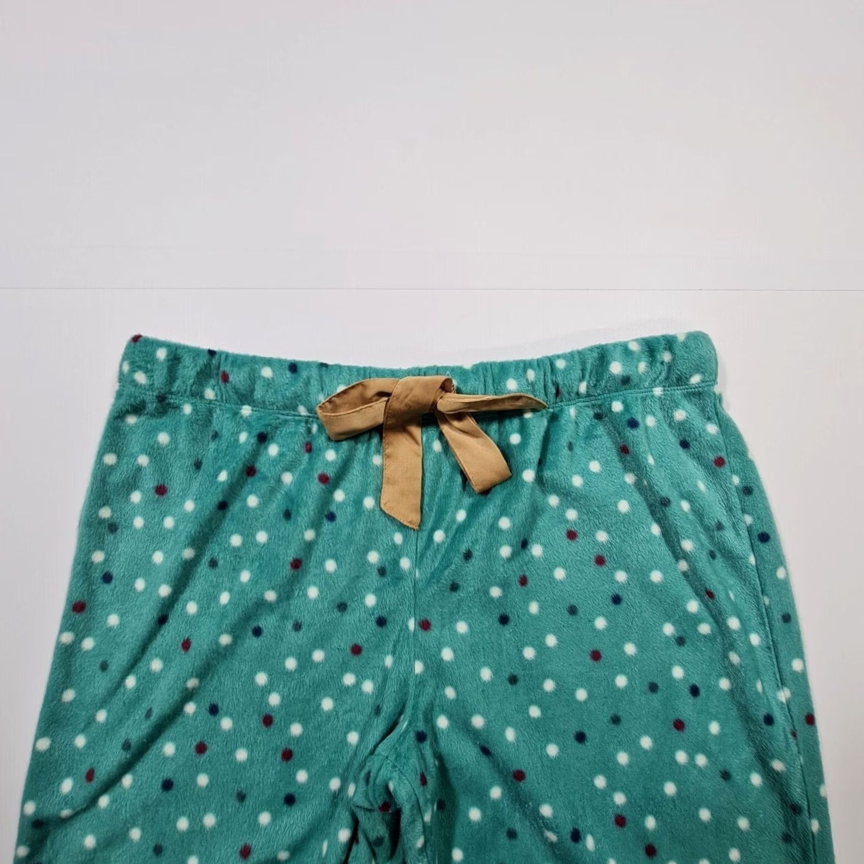 Vintage Maidenform Pants Womens L Pyjama Set Ivory Top Green Polka Dot Size L / US 10 / IT 46 - 3 Thumbnail