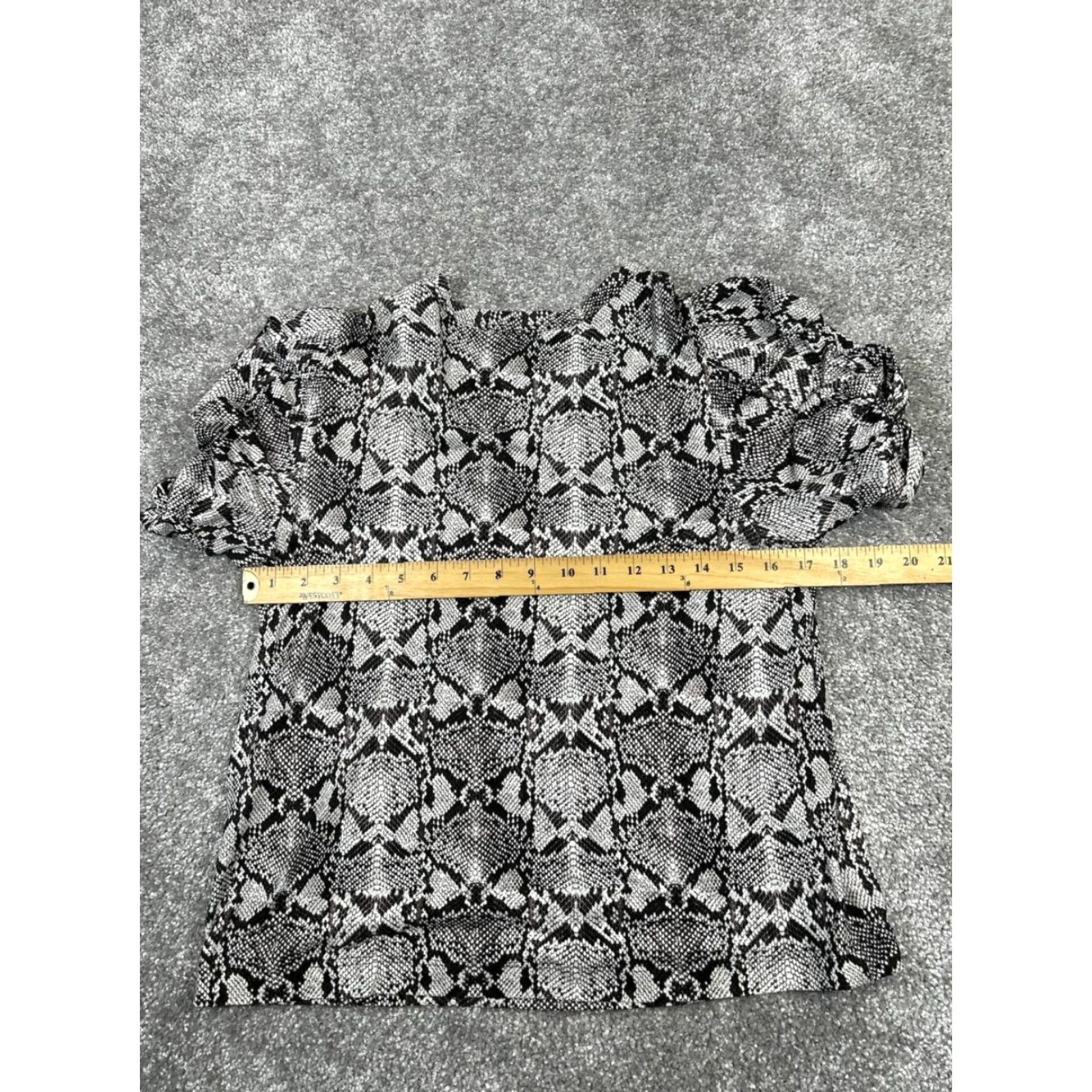 Vintage A.L.C. Shirt Womens Medium Gray Black Cotton Pullover Size M / US 6-8 / IT 42-44 - 5 Thumbnail