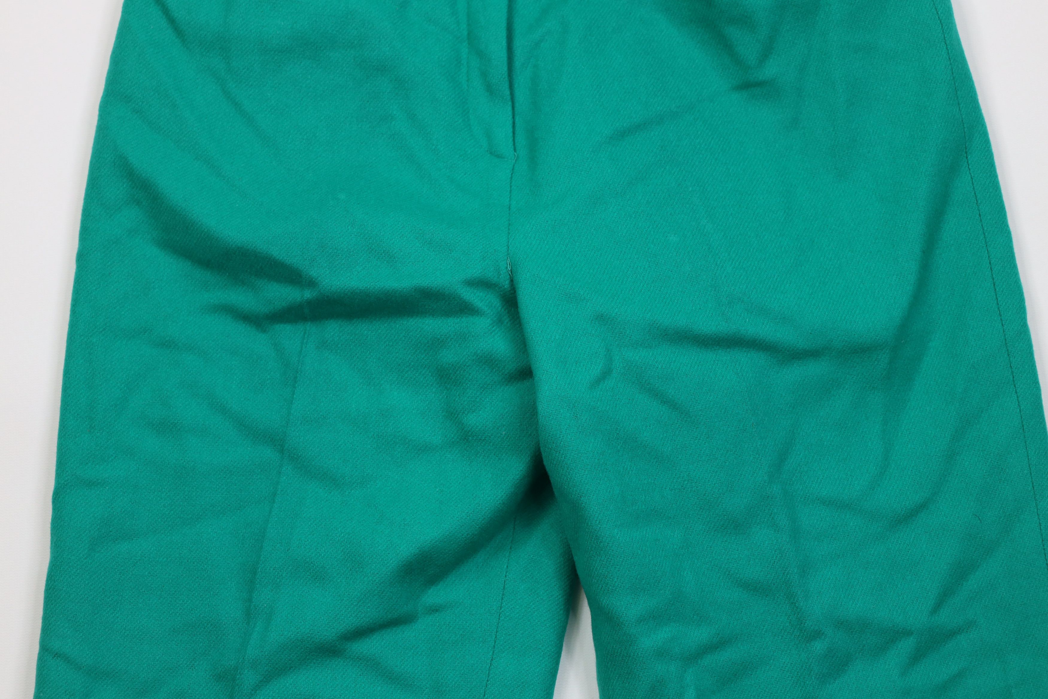 Vintage Vintage 70s Streetwear Flared Wide Leg Chino Pants Teal USA Size 32" / US 10 / IT 46 - 3 Thumbnail