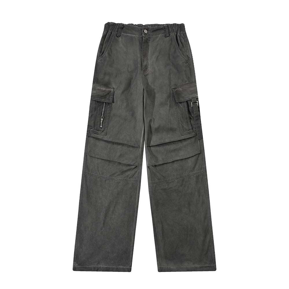 Japanese Brand × Jean × Vintage Wash Distressed Cargo Pants Loose Size US 30 / EU 46 - 5 Thumbnail