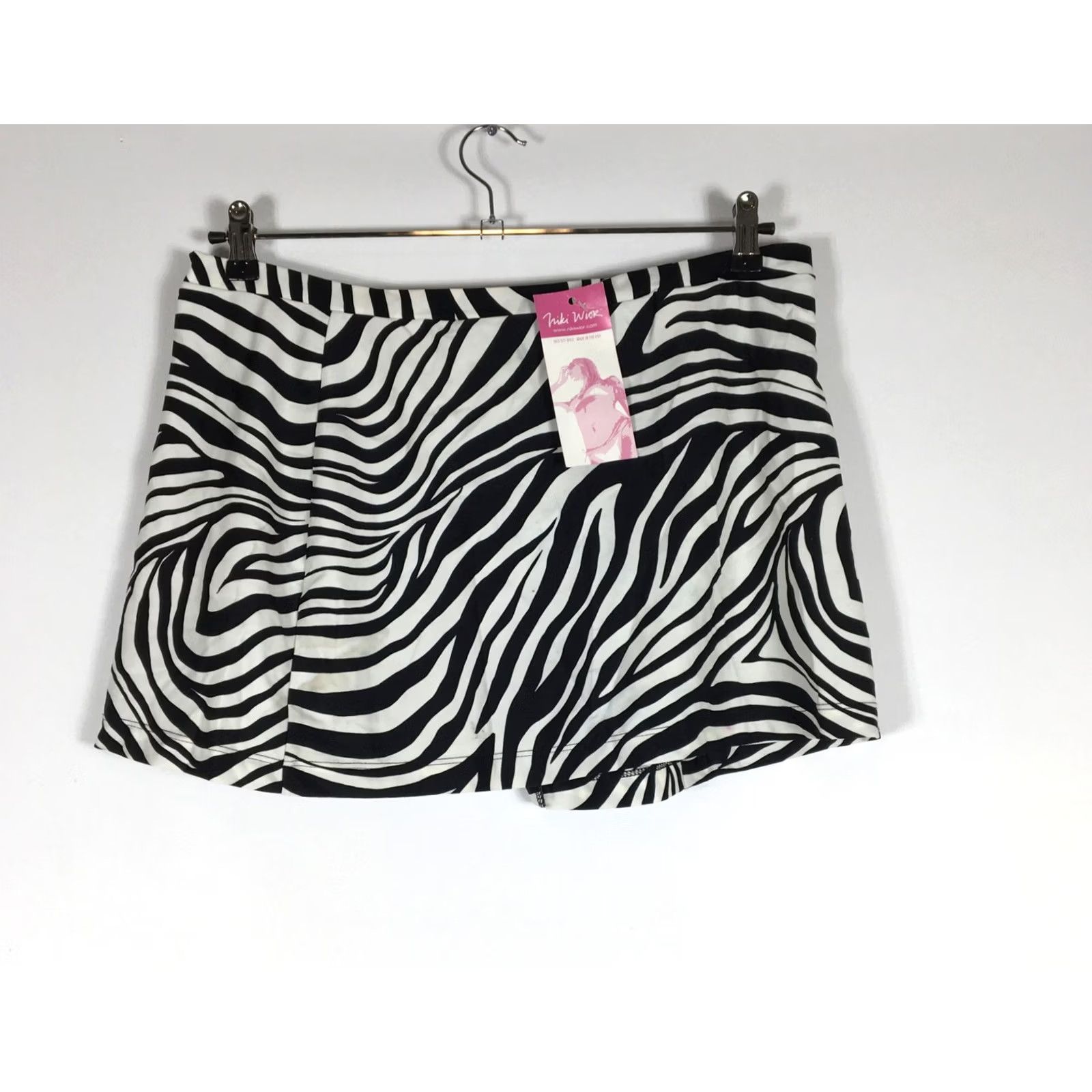 Vintage Vintage Niki Wior One Piece Swimsuit - Black White Zebra Size 38" / US 16 / IT 52 - 4 Thumbnail