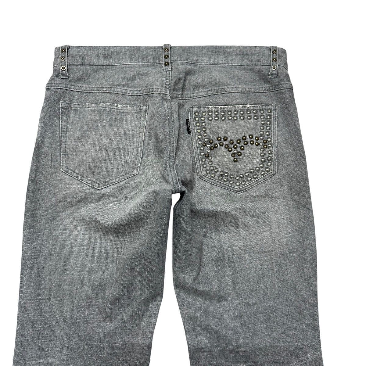 Japanese Brand Monsieur Nicole Denim Flare Jeans Studded Size US 33 - 9 Thumbnail