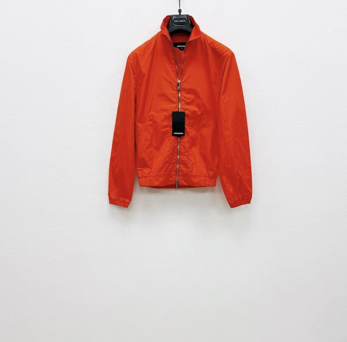Dsquared2 Orange Lightweight Zip-Up Jacket - Size S Size US S / EU 44-46 / 1 - 1 Thumbnail
