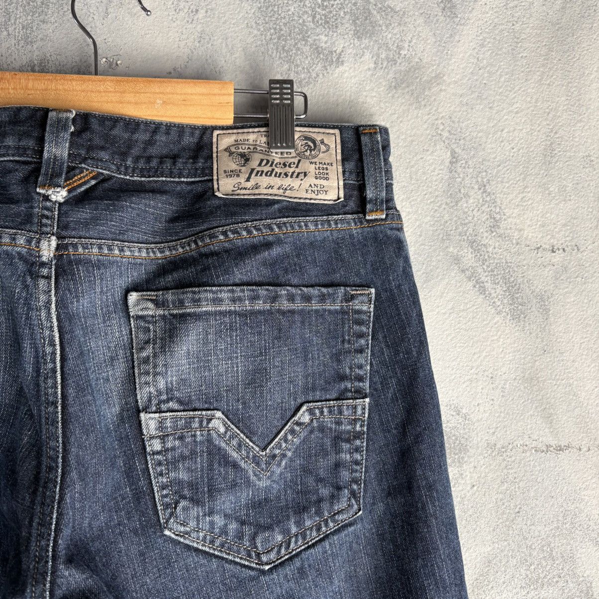 Diesel Diesel Industry Jean 32x32 Denim Blue Navy Regular Straight Size US 32 / EU 48 - 4 Thumbnail