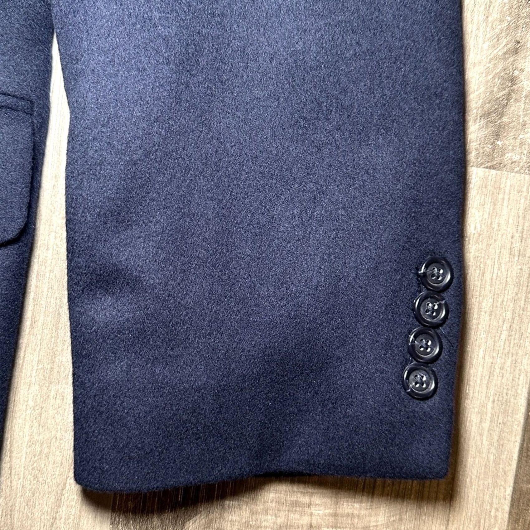 Jos. A. Bank Jos. A. Bank Blazer Shirt 2 Piece Wool Cashmere Navy 48R Mens Size 48R - 4 Thumbnail