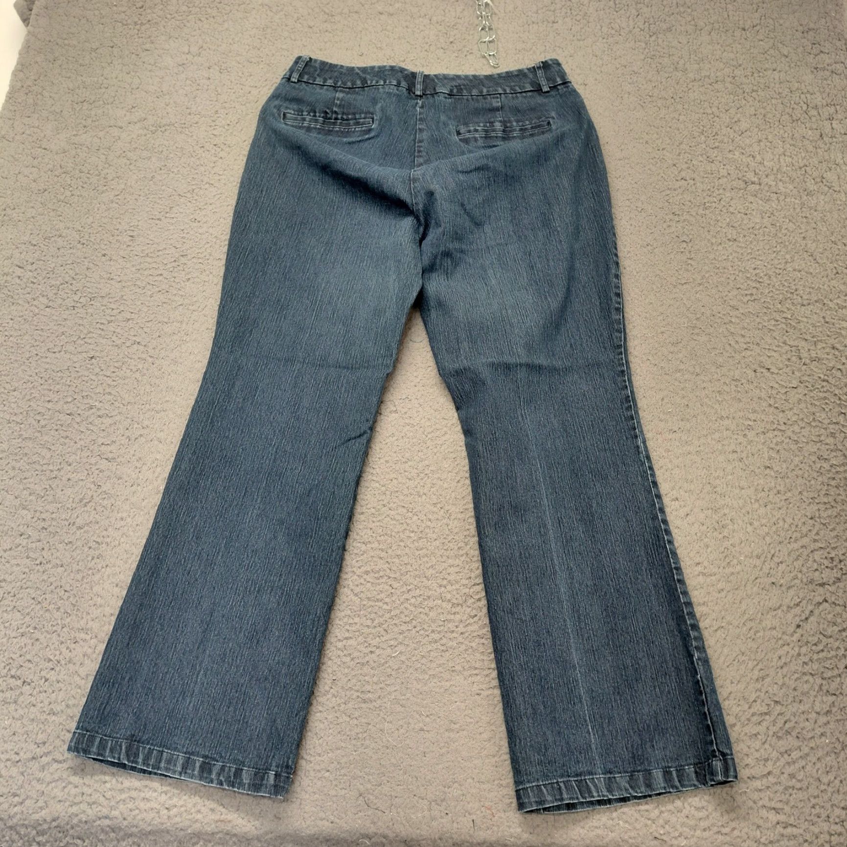 Dockers DOCKERS Petite Pants Women's 12P Blue Denim Stretch Straight Leg Casual Jeans Size 34" / US 12 / IT 48 - 2 Thumbnail