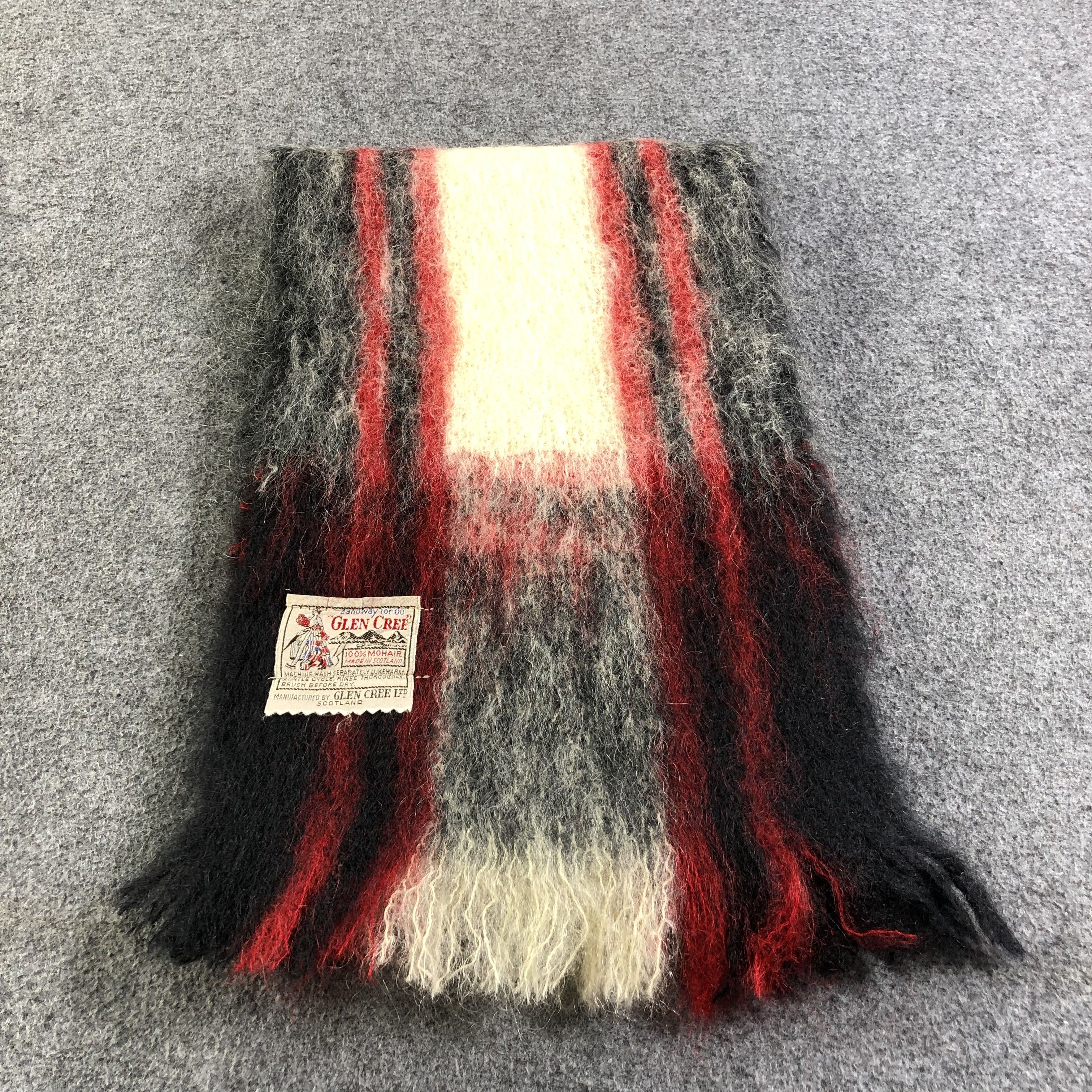 Vintage Glen Cree Mohair Scarf Muffler V1349 Size ONE SIZE - 2 Thumbnail