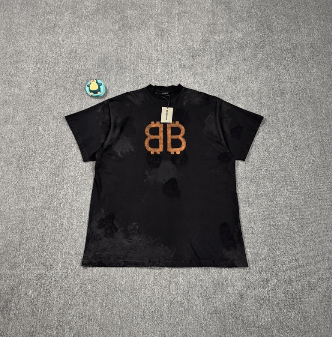 Balenciaga Balenciaga logo print crew neck short-sleeve T-shirt Size US L / EU 52-54 / 3 - 1 Thumbnail
