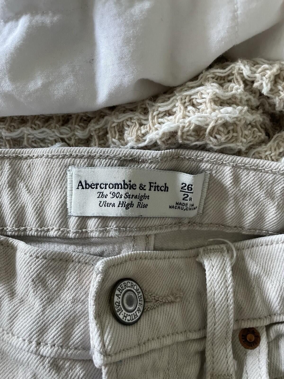 Abercrombie & Fitch Abercrombie Fitch The 90s Straight Ultra High Rise Jeans 26 Size 26" / US 2 / IT 38 - 3 Thumbnail