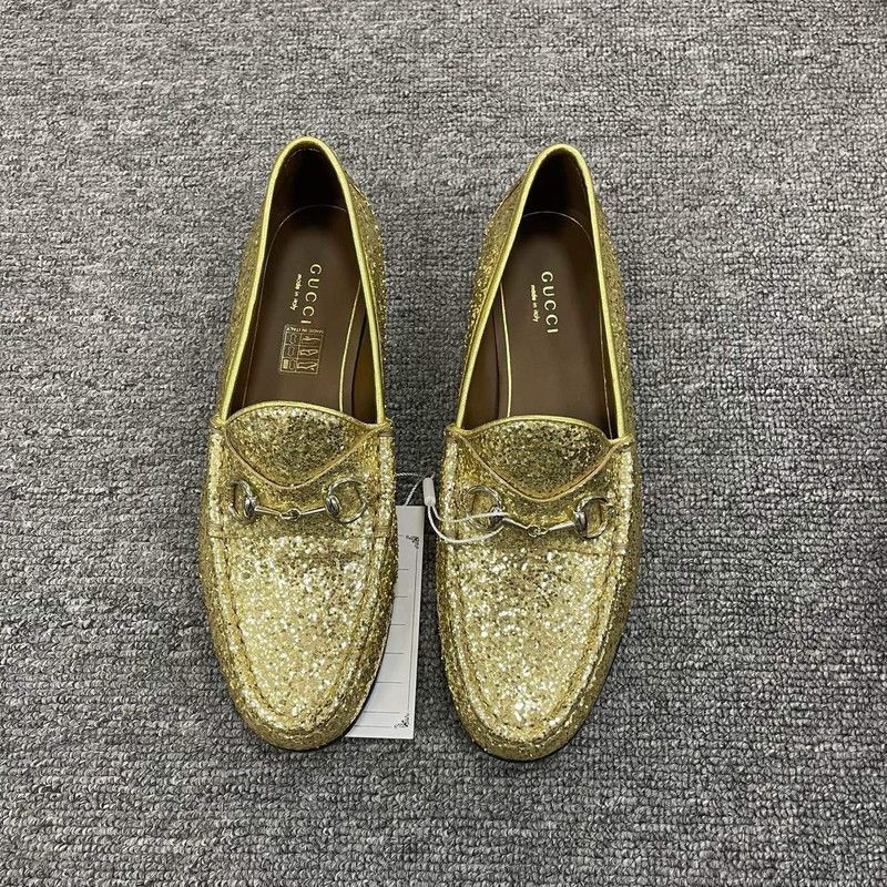 Gucci Gucci Stylish Slip-On Casual Loafers in Gold Size US 6.5 / EU 39-40 - 2 Thumbnail
