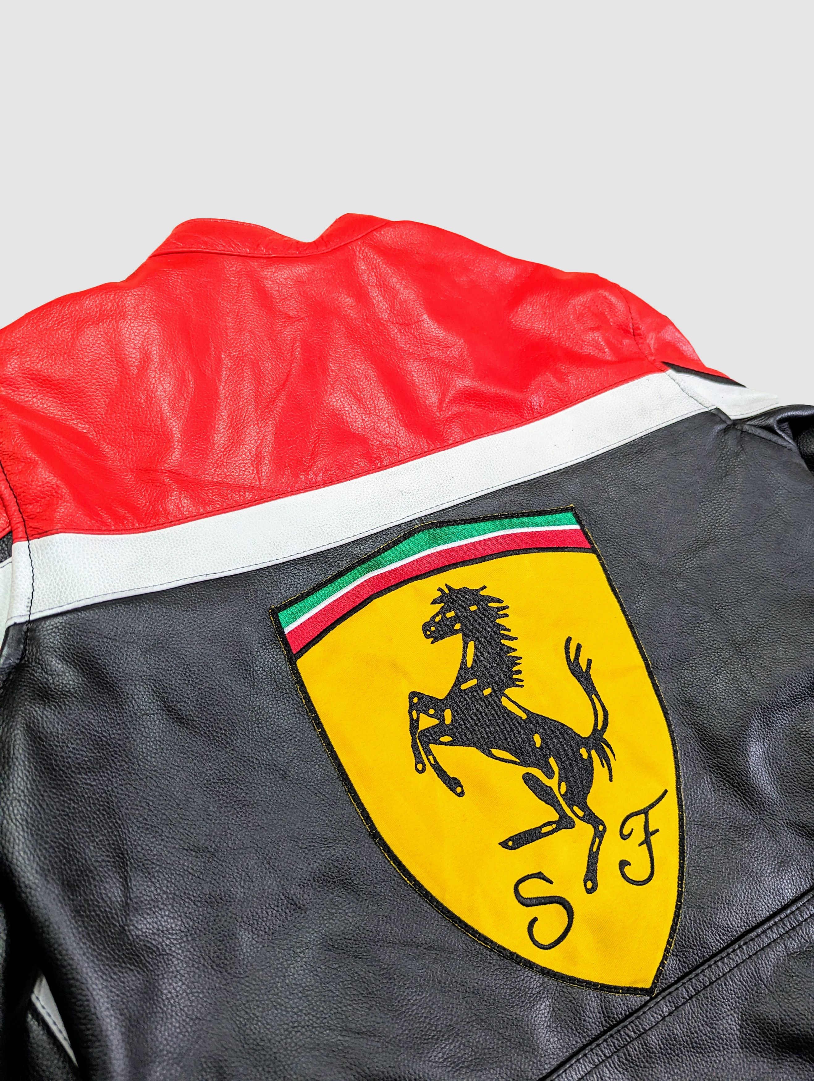 Formula 1 🔥 FERRARI 🔥 Leather Jacket RARE Streetwear Size US M / EU 48-50 / 2 - 8 Thumbnail