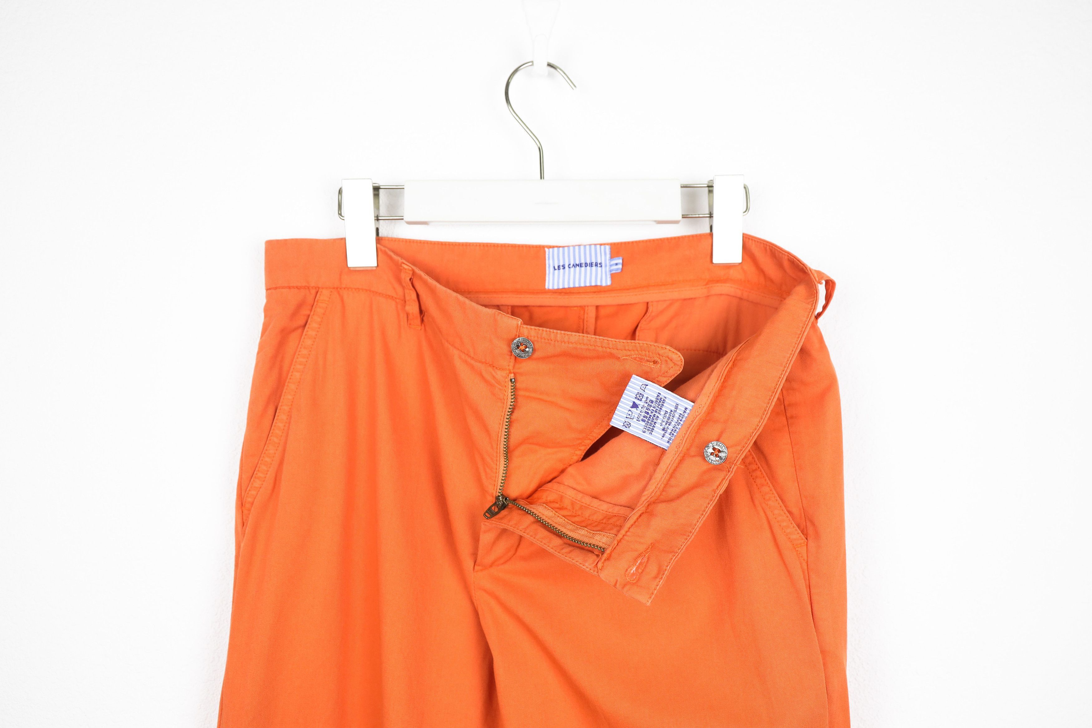 Designer × Life's a Beach × Vilebrequin Les Canebiers Orange Chino Tartane Pants Trousers Size US 31 - 5 Thumbnail