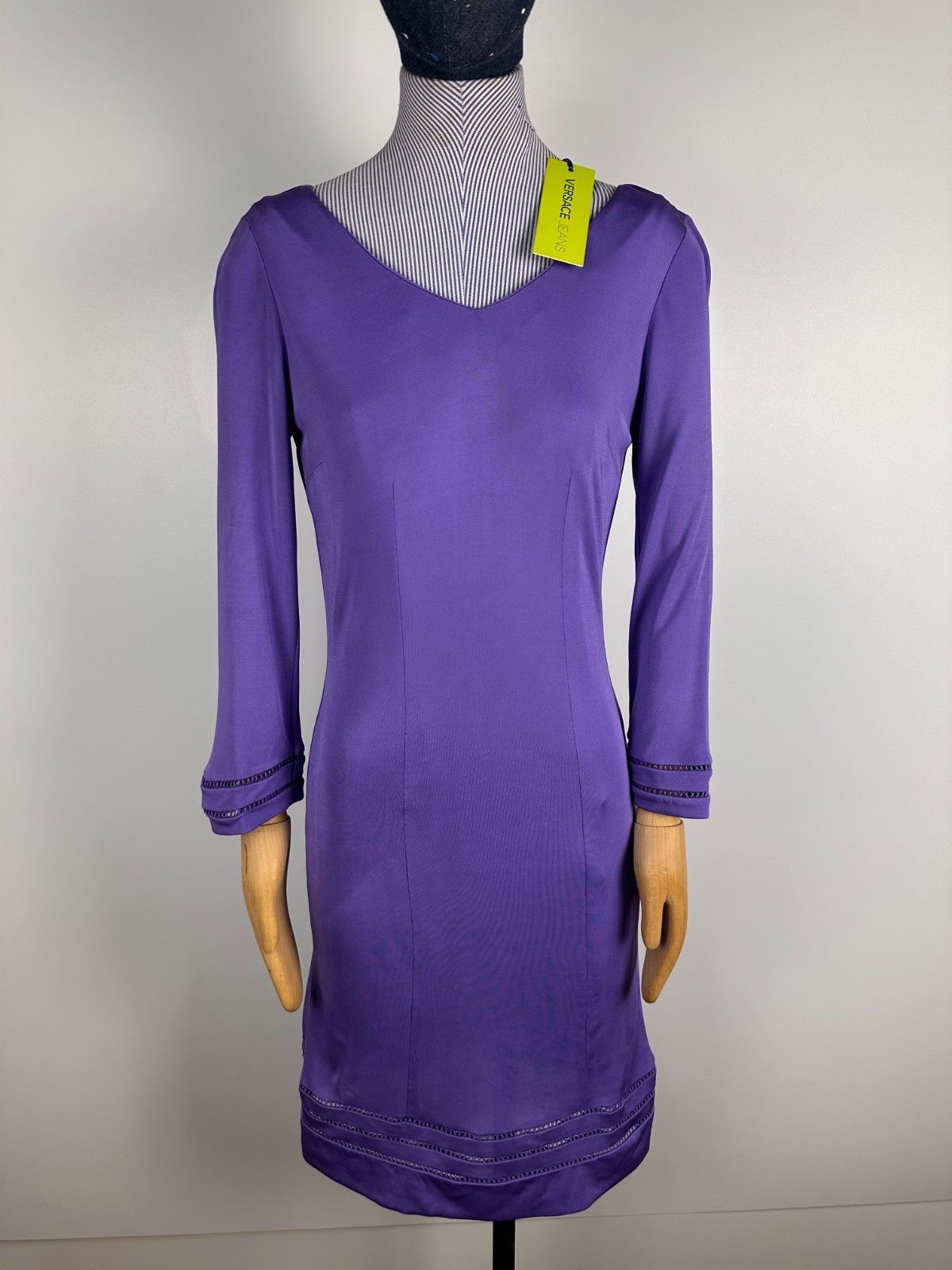 Versace Jeans Couture Versace Jeans Couture Dress Purple Size US6 IT42 Size M / US 6-8 / IT 42-44 - 1 Thumbnail