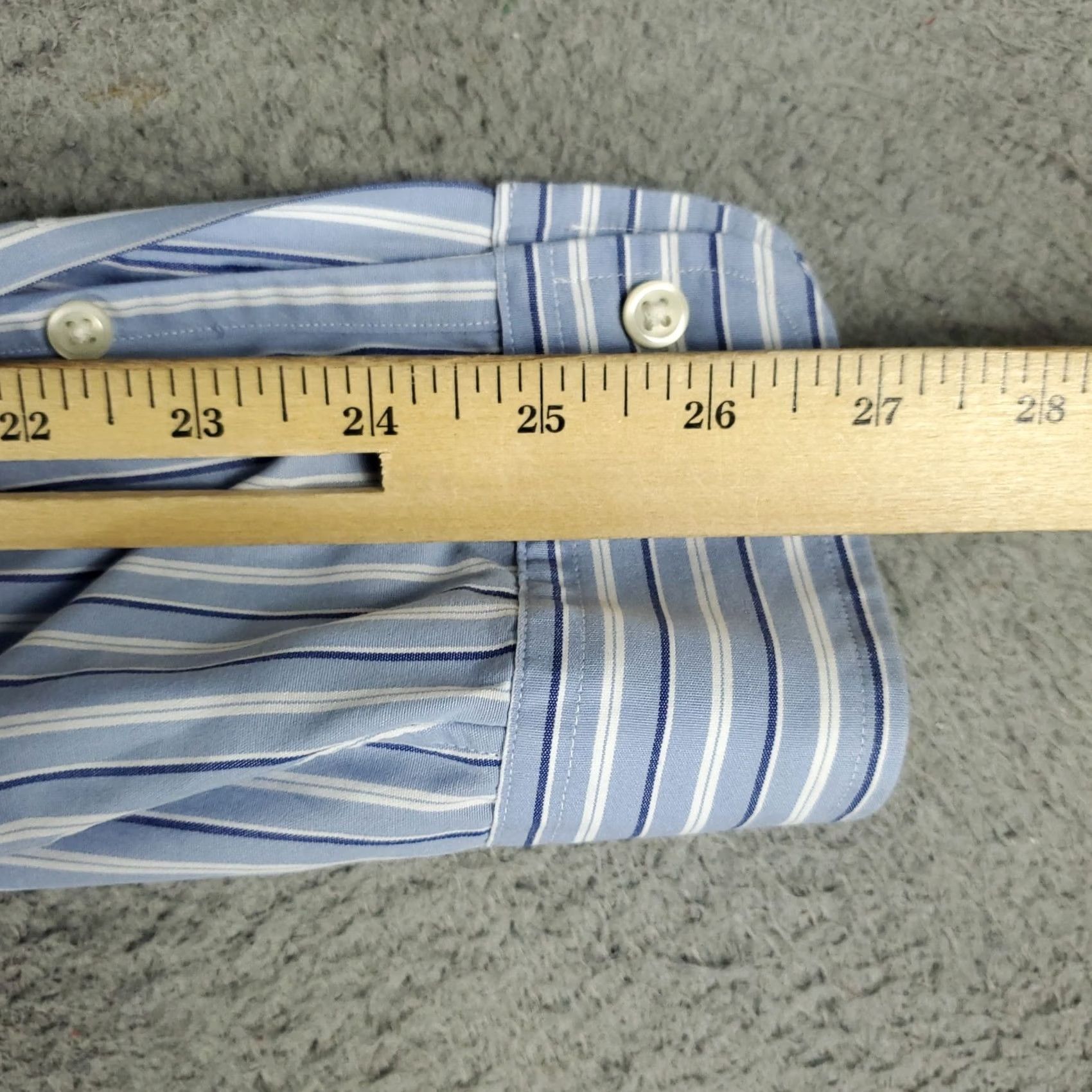 Ralph Lauren Ralph Lauren Shirt Mens 2XL Blue Stripe Button-Up Long Sleeve Tailored Classic Fit Pony Logo Casual / Formal Size US XXL / EU 58 / 5 - 7 Thumbnail