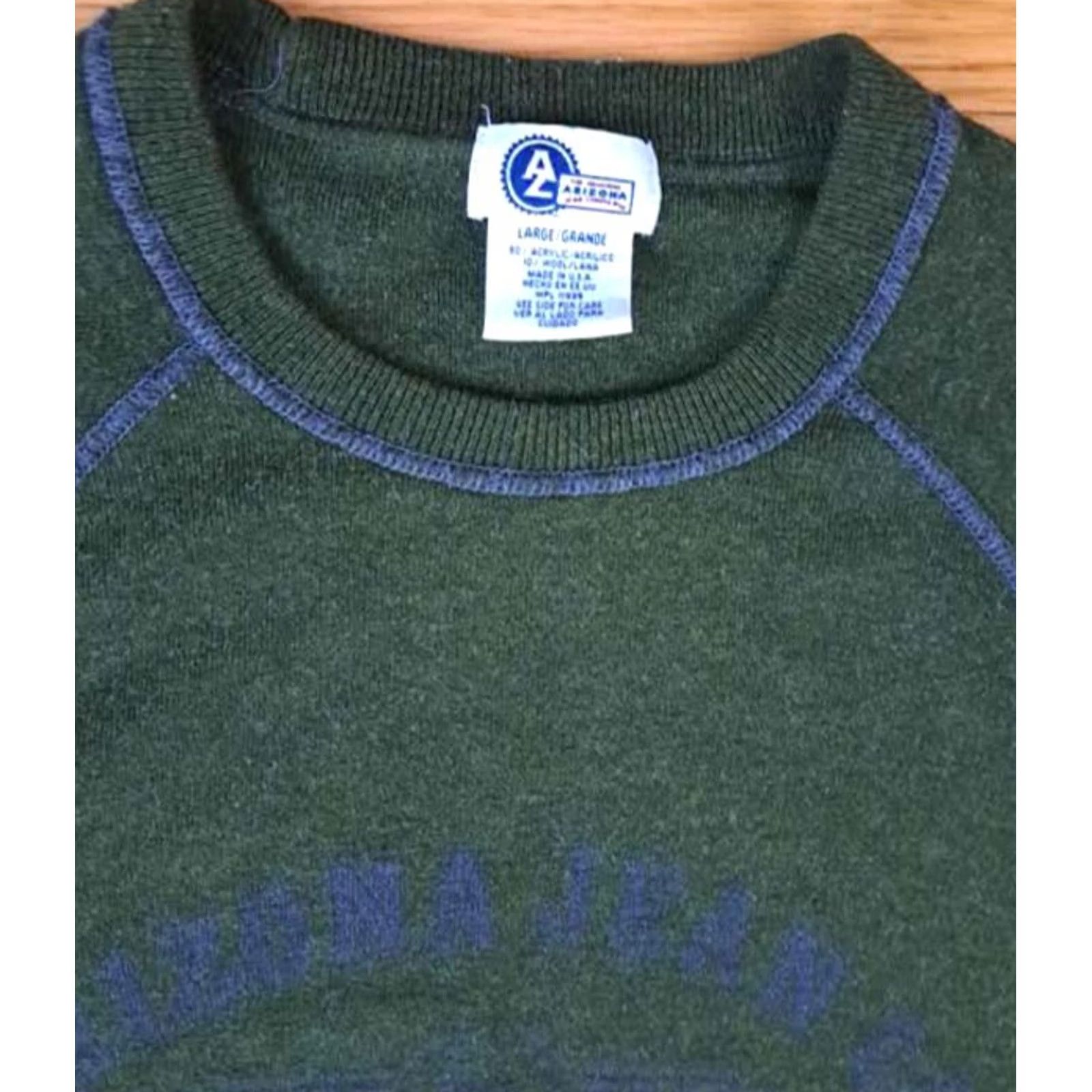 Vintage VINTAGE Arizona Jeans Sweater L USA Dark green Wool Mens Size US L / EU 52-54 / 3 - 4 Thumbnail