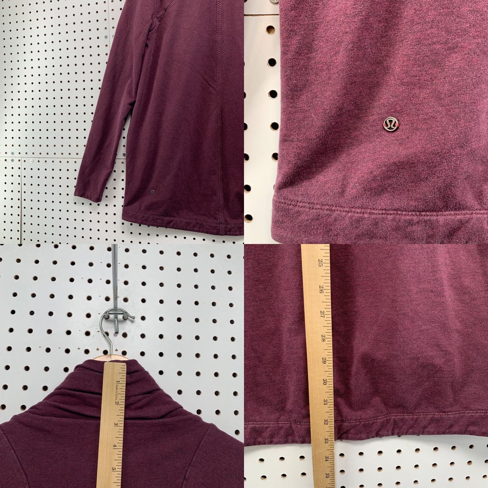 Lululemon Lululemon Sweater Womens 6 Red Jacket Size Thats Wrap Snap Stretch Pockets 19x33 Size M / US 6-8 / IT 42-44 - 9 Thumbnail