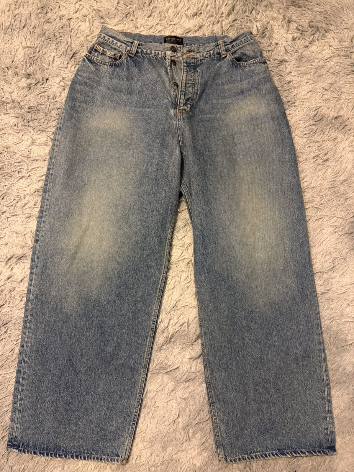 Balenciaga wide jeans Size US 34 / EU 50 - 1 Thumbnail
