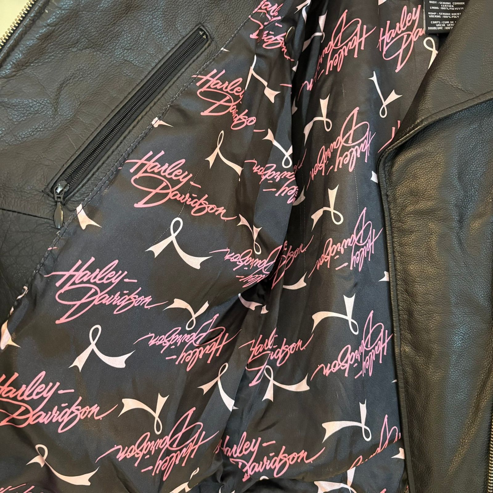 Harley Davidson Harley Davidson Pink Label Swarovski Leather Biker Jacket Size M / US 6-8 / IT 42-44 - 9 Thumbnail