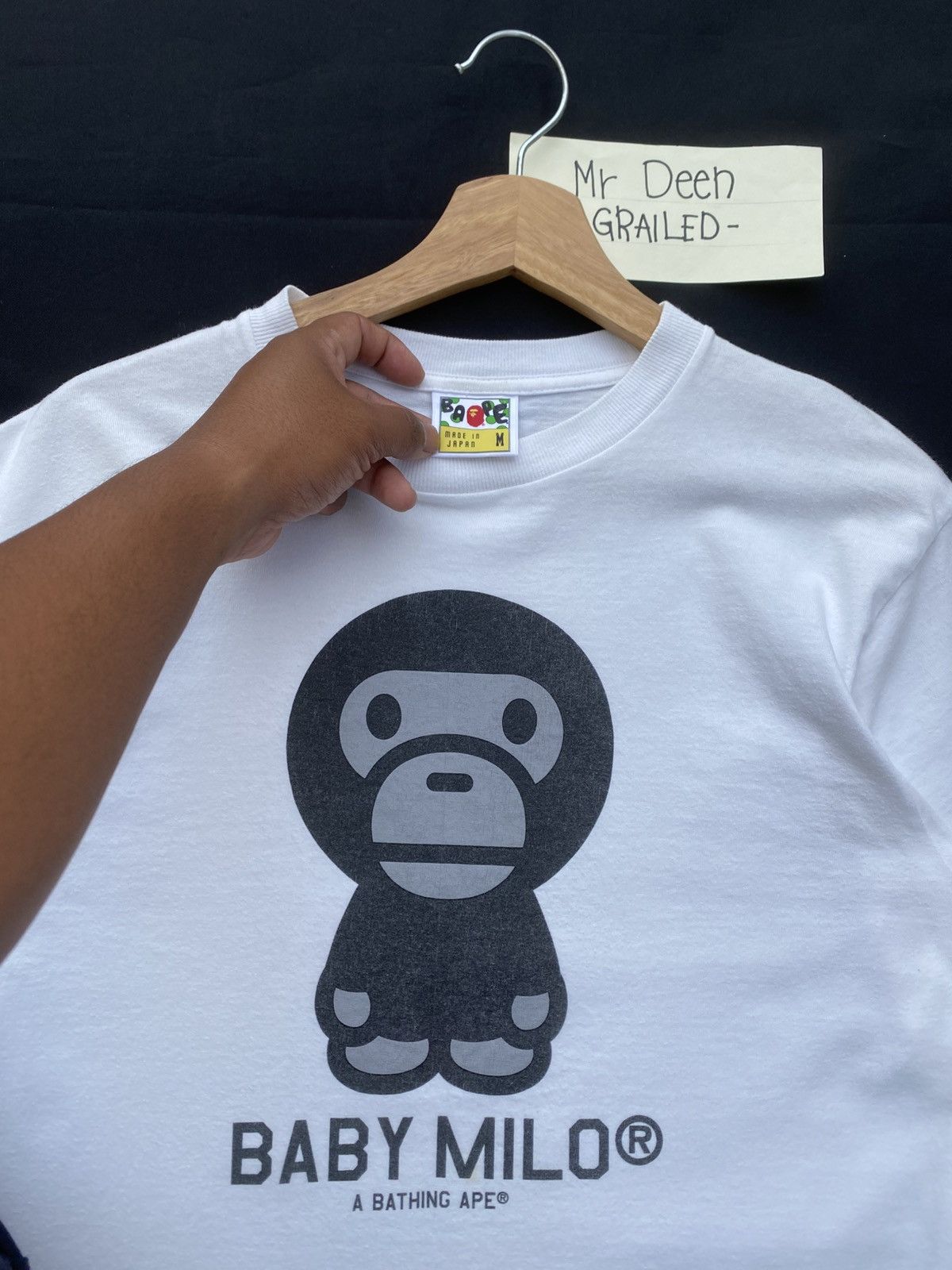 Bape Vintage Baby Milo A Bathing Ape White Tee Size US M / EU 48-50 / 2 - 10 Thumbnail