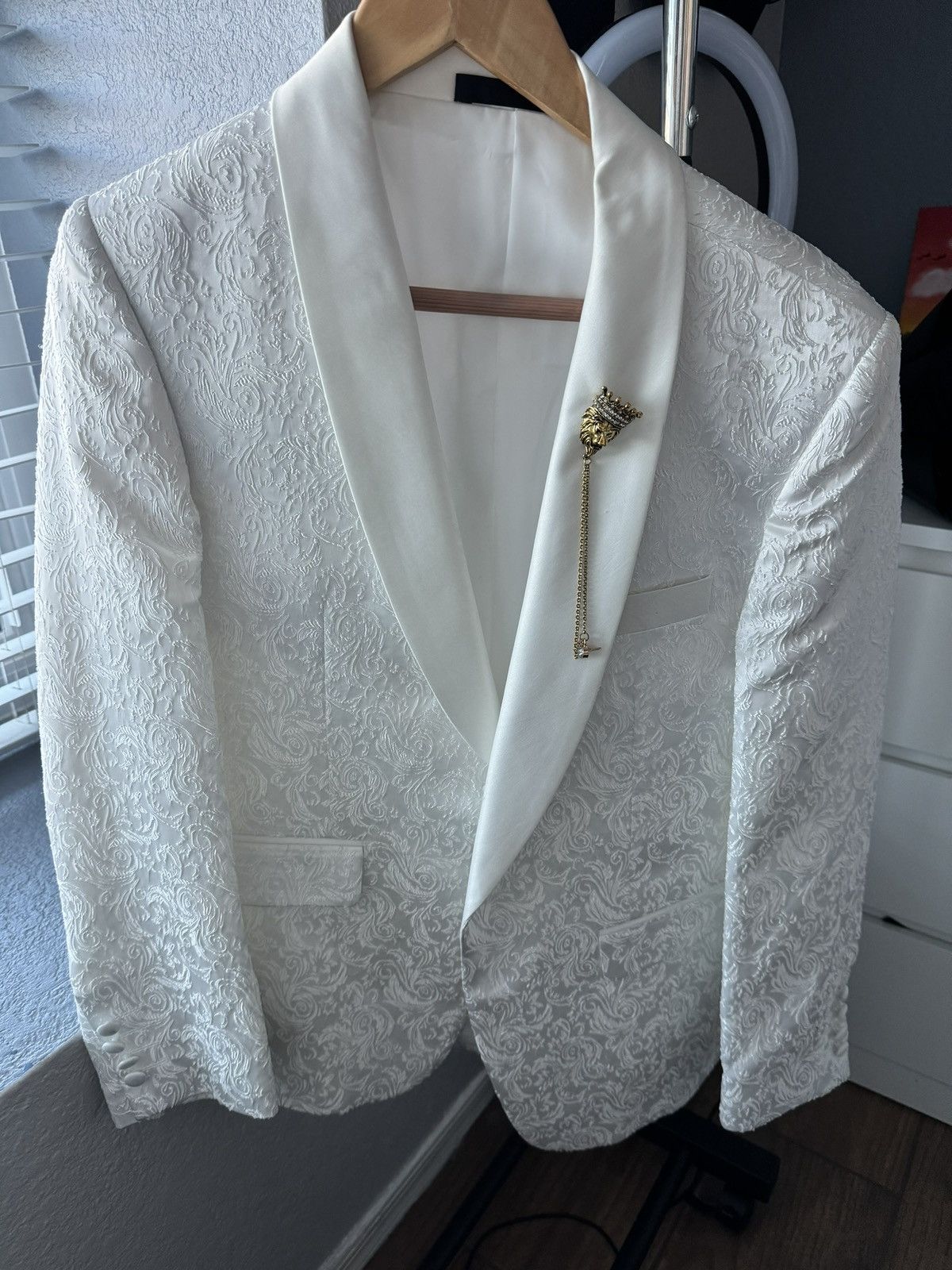 White Designed Tuxedo