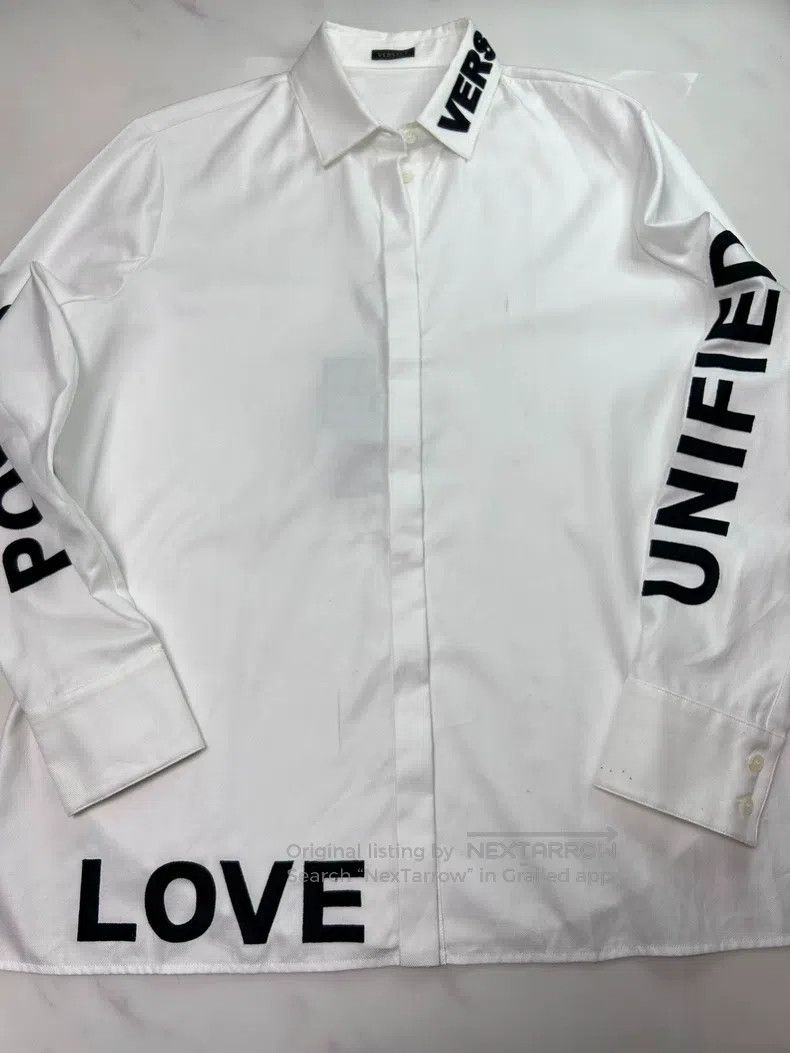 Versace Versace Super handsome Love shirt Size US L / EU 52-54 / 3 - 2 Thumbnail