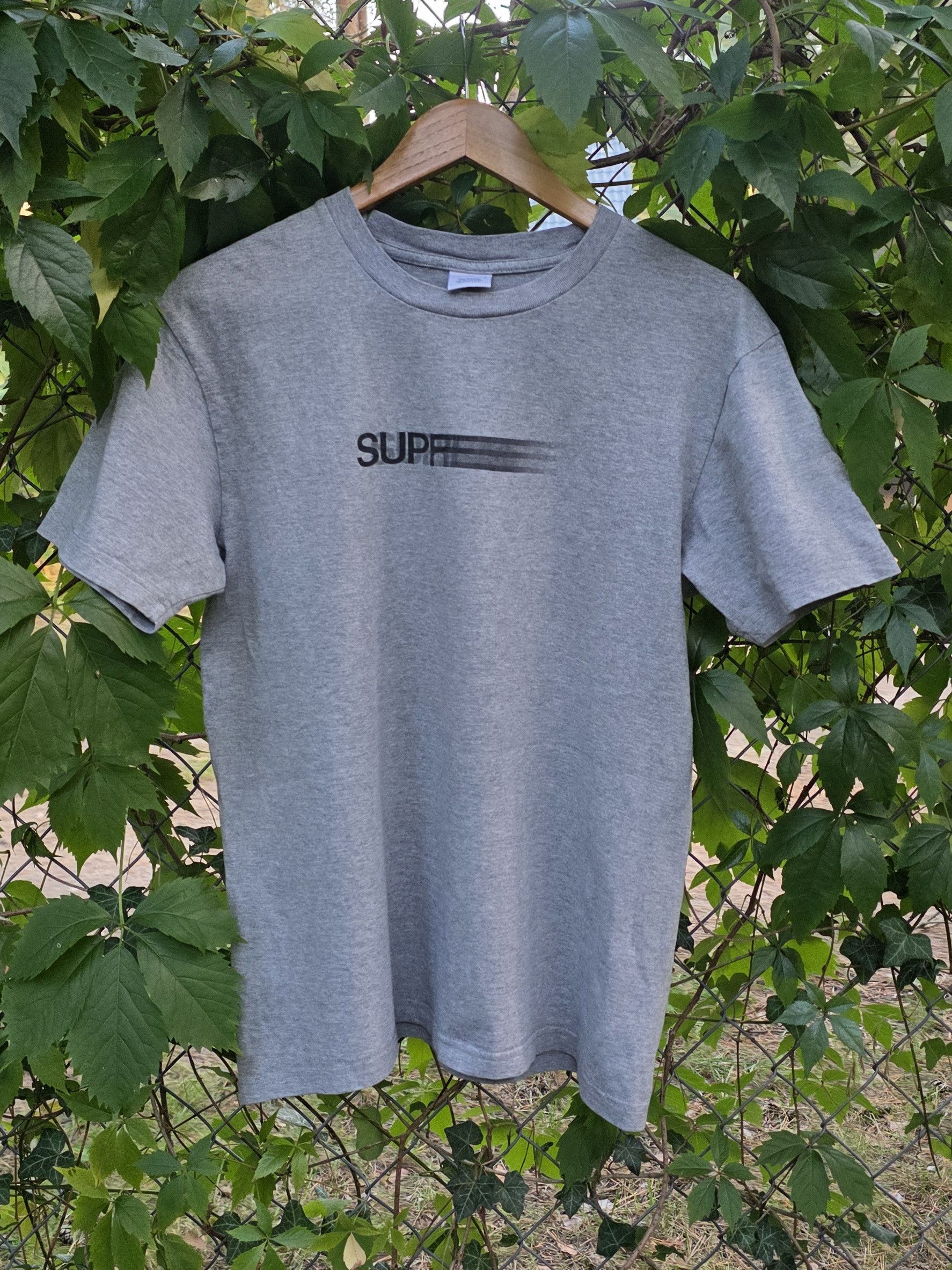 supreme motion logo tee gray 【L】 SUPREME MOTION LOGO TEE (grey) – U Wear We Clean