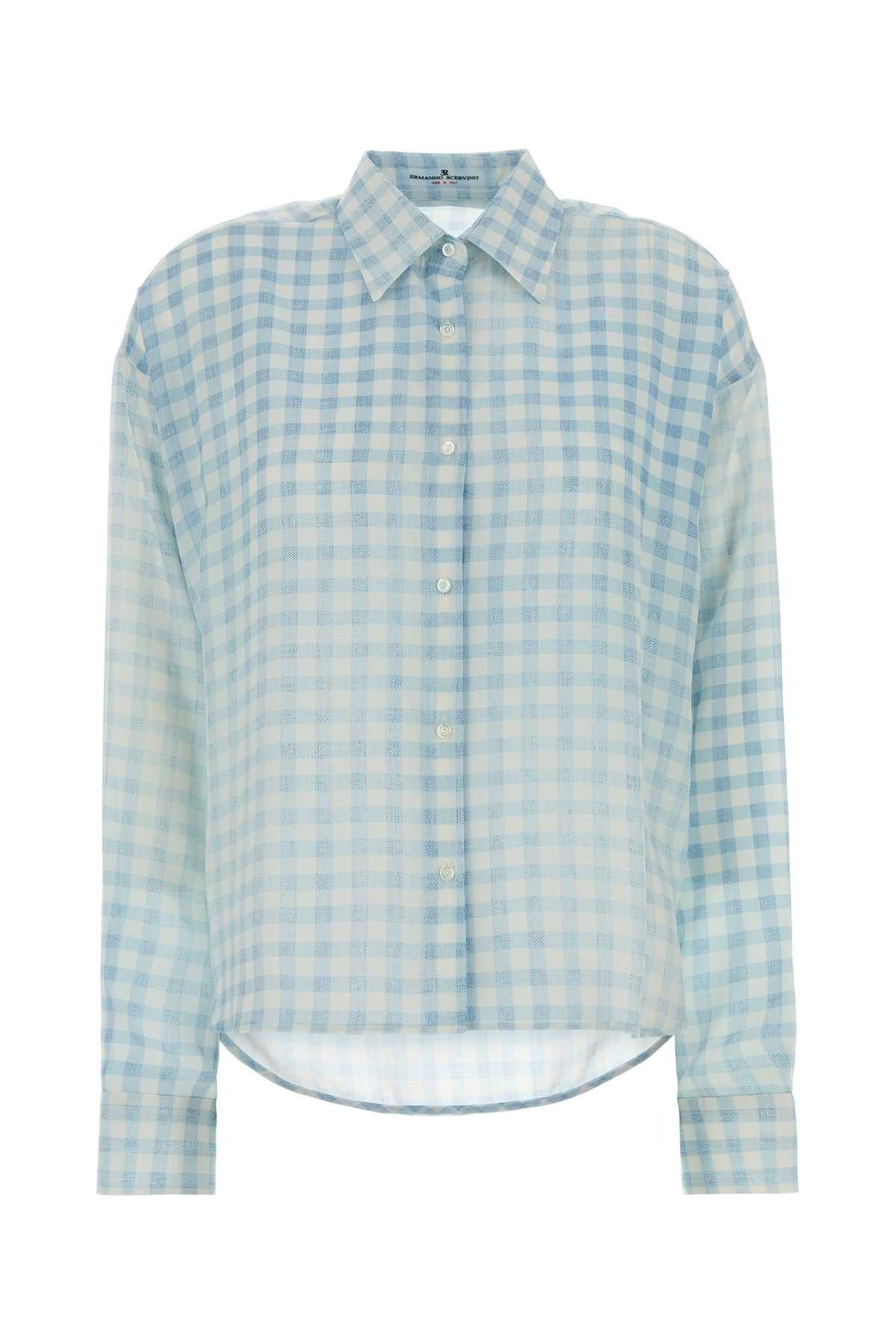 Ermanno Scervino Printed Silk Shirt Size XS / US 0-2 / IT 36-38 - 1 Thumbnail
