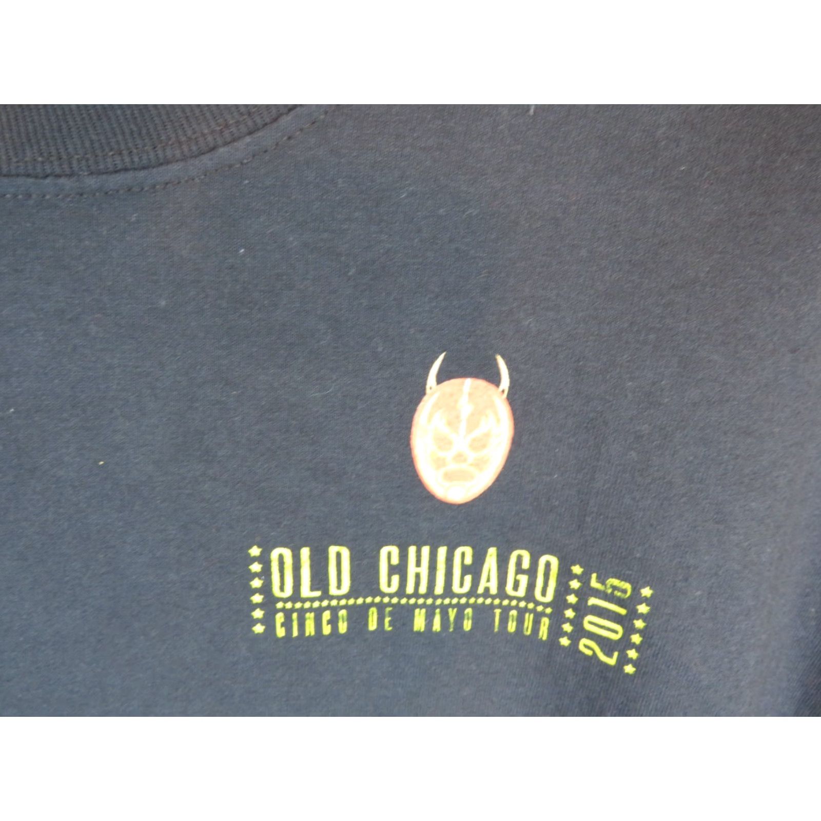 Gildan VINTAGE Old Chicago Cinco de Mayo Beer Mini Tour 2015 Black T-Shirt Tee L Men Regular Cotton Gildan Short Sleeve Round Neck Beer Theme Clothes? Size US L / EU 52-54 / 3 - 4 Thumbnail