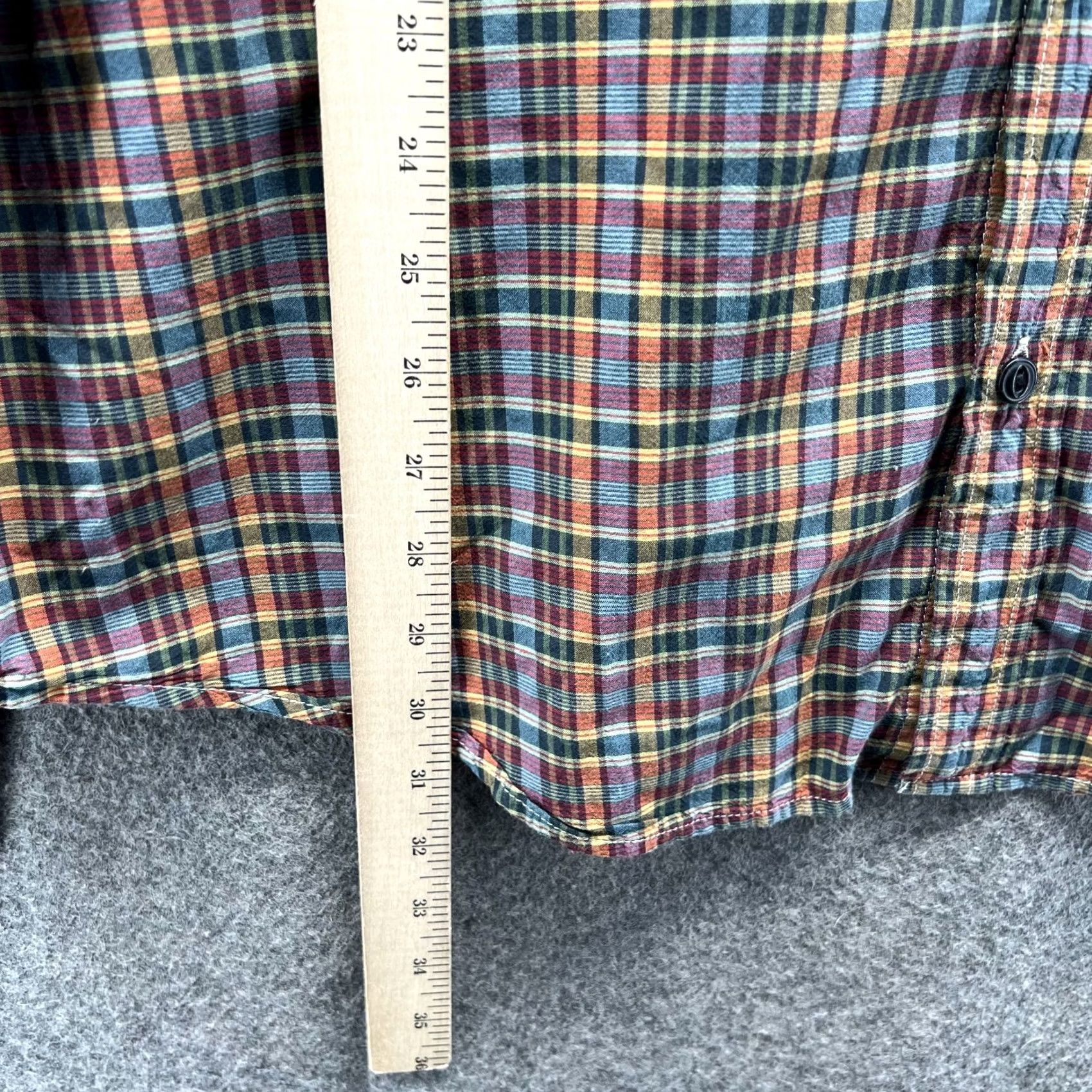 Ralph Lauren VINTAGE Denim & Supply Ralph Lauren Shirt Mens XL Beige Madras Plaid Button Down Knit Flannel Long Sleeve Collared Regular Fit Size US XL / EU 56 / 4 - 4 Thumbnail
