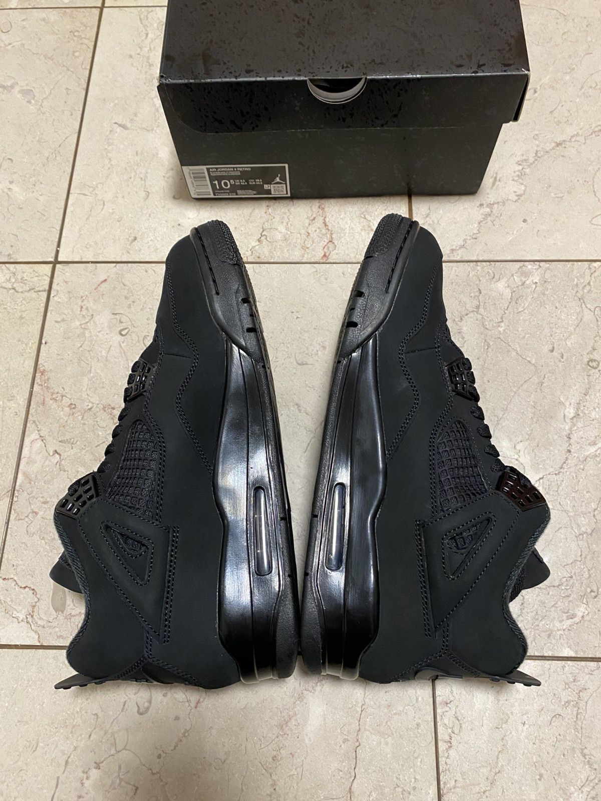 Jordan Brand Jordan 4 Retro Black Cat (2025) Sz 10.5 US Men Size US 10.5 / EU 43-44 - 4 Thumbnail