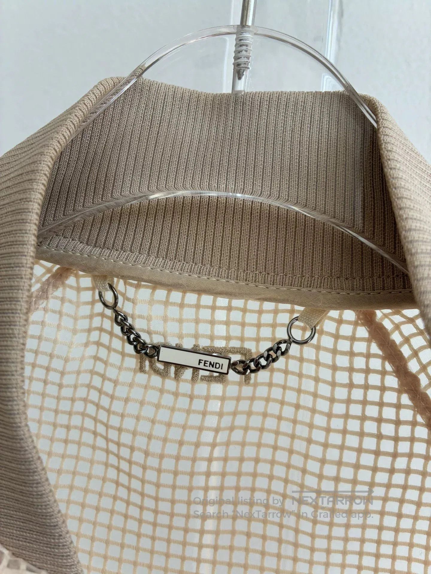 Fendi Fendi Beige Mesh Sun Protection Jacket. Size US M / EU 48-50 / 2 - 7 Thumbnail