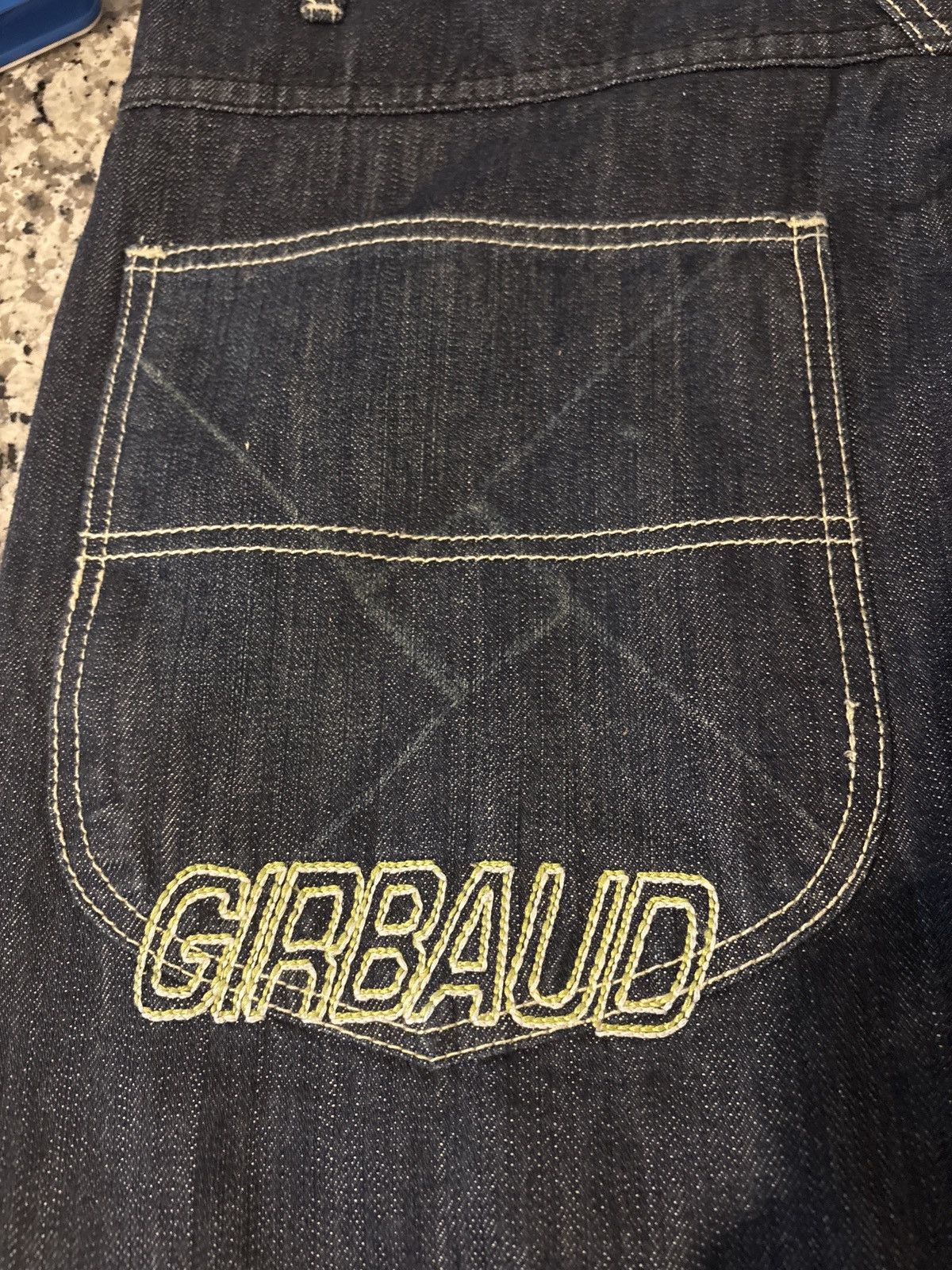 Marithe + Francois Girbaud Marithe x francois girbaud 38/35 M dark blue distressed Size US 38 / EU 54 - 1 Thumbnail