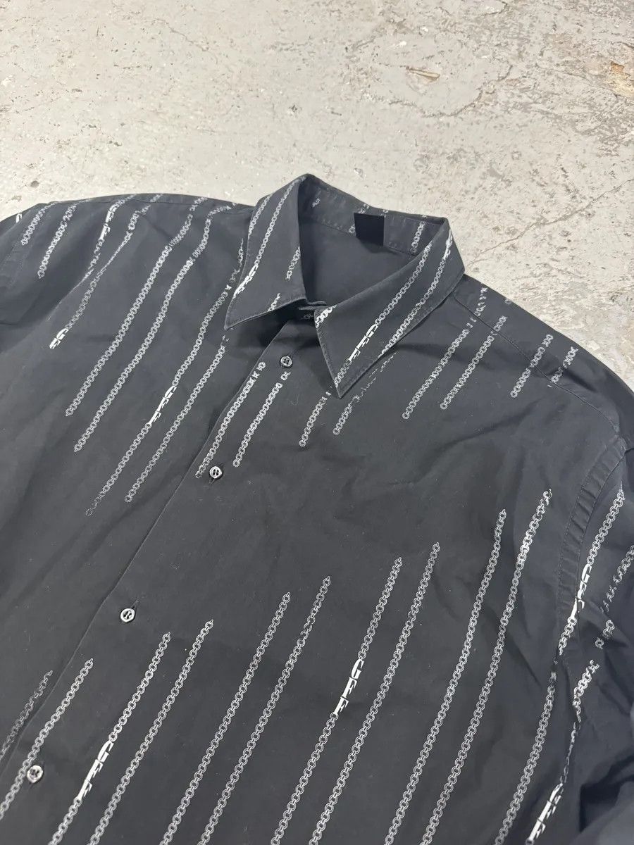 Gianfranco Ferre × Vintage 2000s Gianfranco Ferré Archive Chain Black Shirt Size US L / EU 52-54 / 3 - 6 Thumbnail