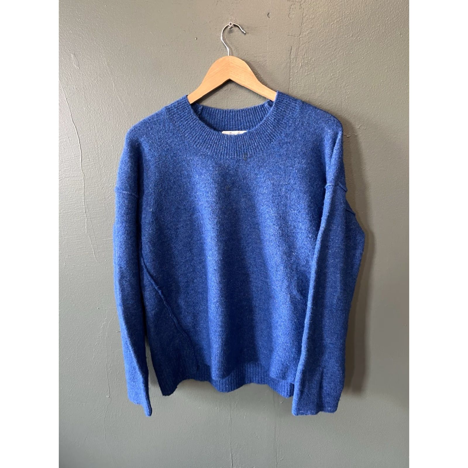 Madewell Madewell Womens Sweatshirt Pullover Knit Blue Size S Regular Activewear Shirt Size S / US 4 / IT 40 - 2 Thumbnail