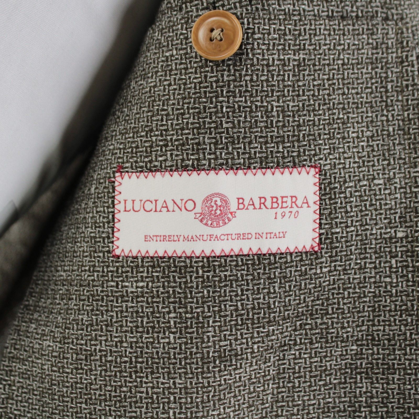 Luciano Barbera Luciano Barbera Sport Coat Size 48 US in Green Size 48R - 7 Thumbnail