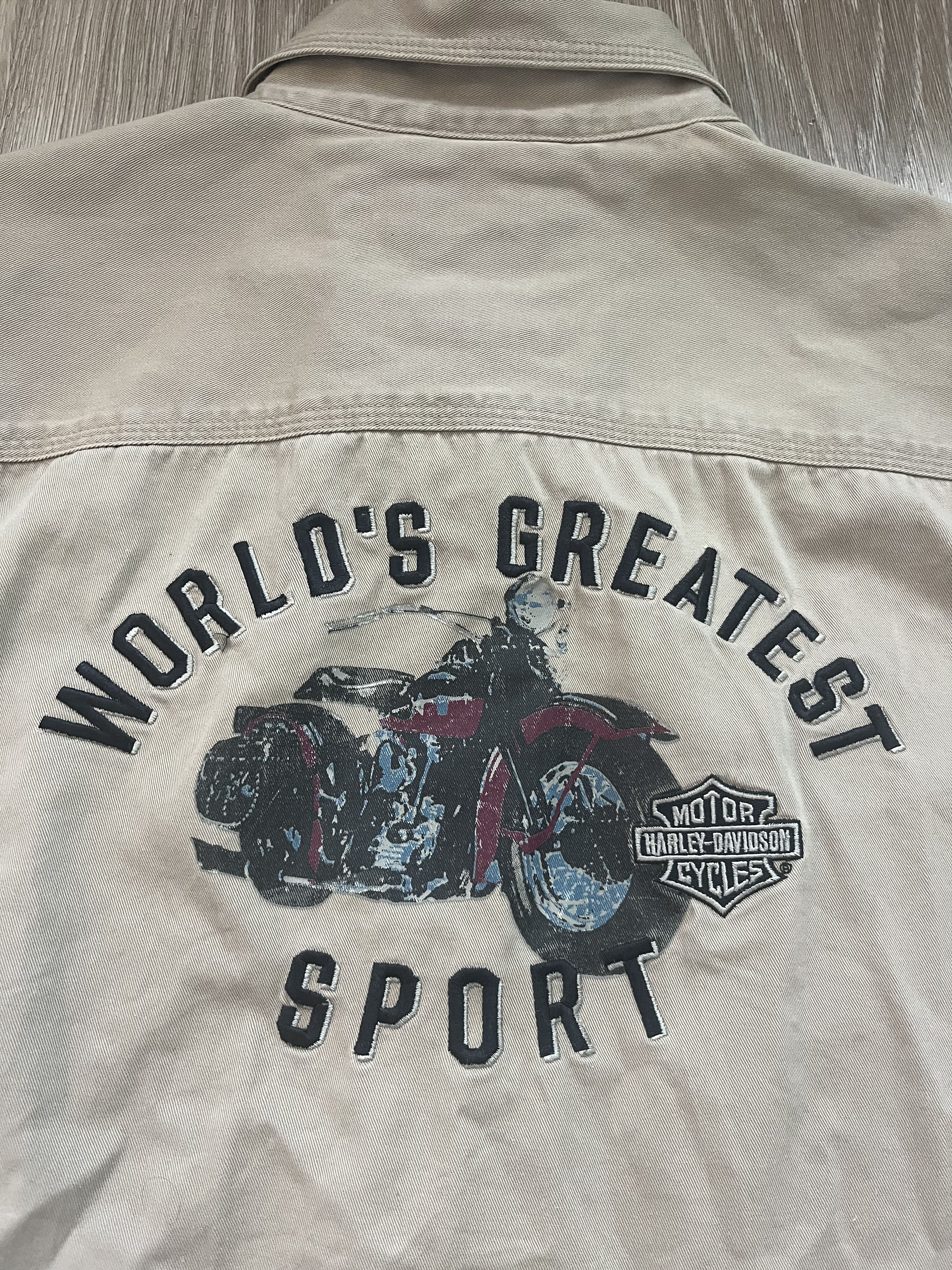 Harley Davidson Vintage Harley Davidson Mechanic Shirt Size US XL / EU 56 / 4 - 3 Thumbnail