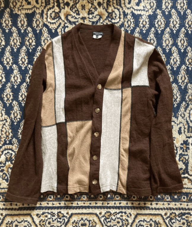 Comme des Garcons × Japanese Brand × Junya Watanabe Comme Des Garcons Cargian Jumper Knit Sweater Pullove EX0059 Size US L / EU 52-54 / 3 - 1 Thumbnail
