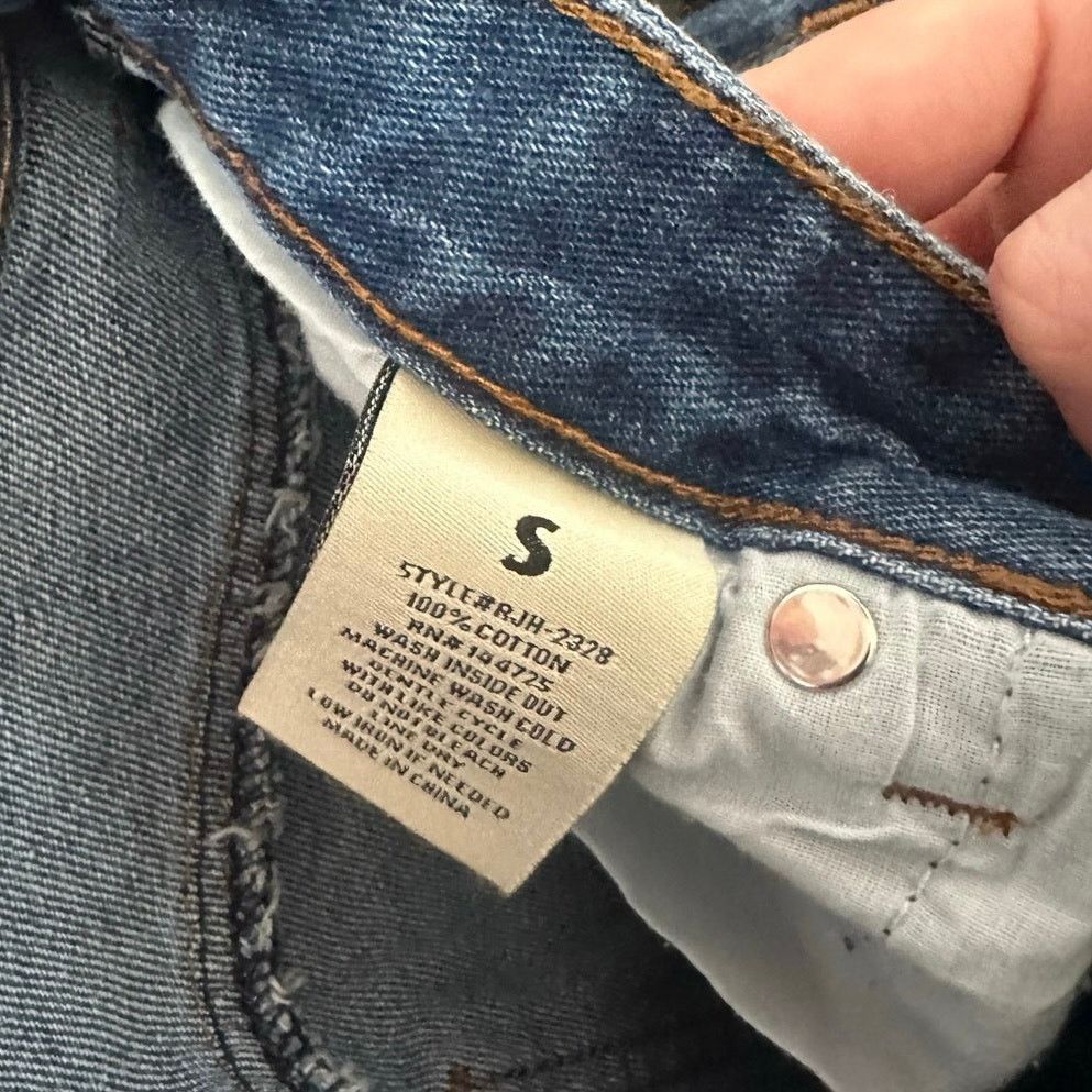 Other american bazi dark blue extremely distressed ripped jeans Size 26" / US 2 / IT 38 - 4 Thumbnail