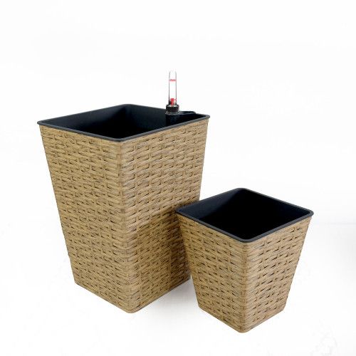 Designer × Homemade 2-Pack Smart Self-watering Square Planter for Indoor and Out Size US L / EU 52-54 / 3 - 4 Thumbnail