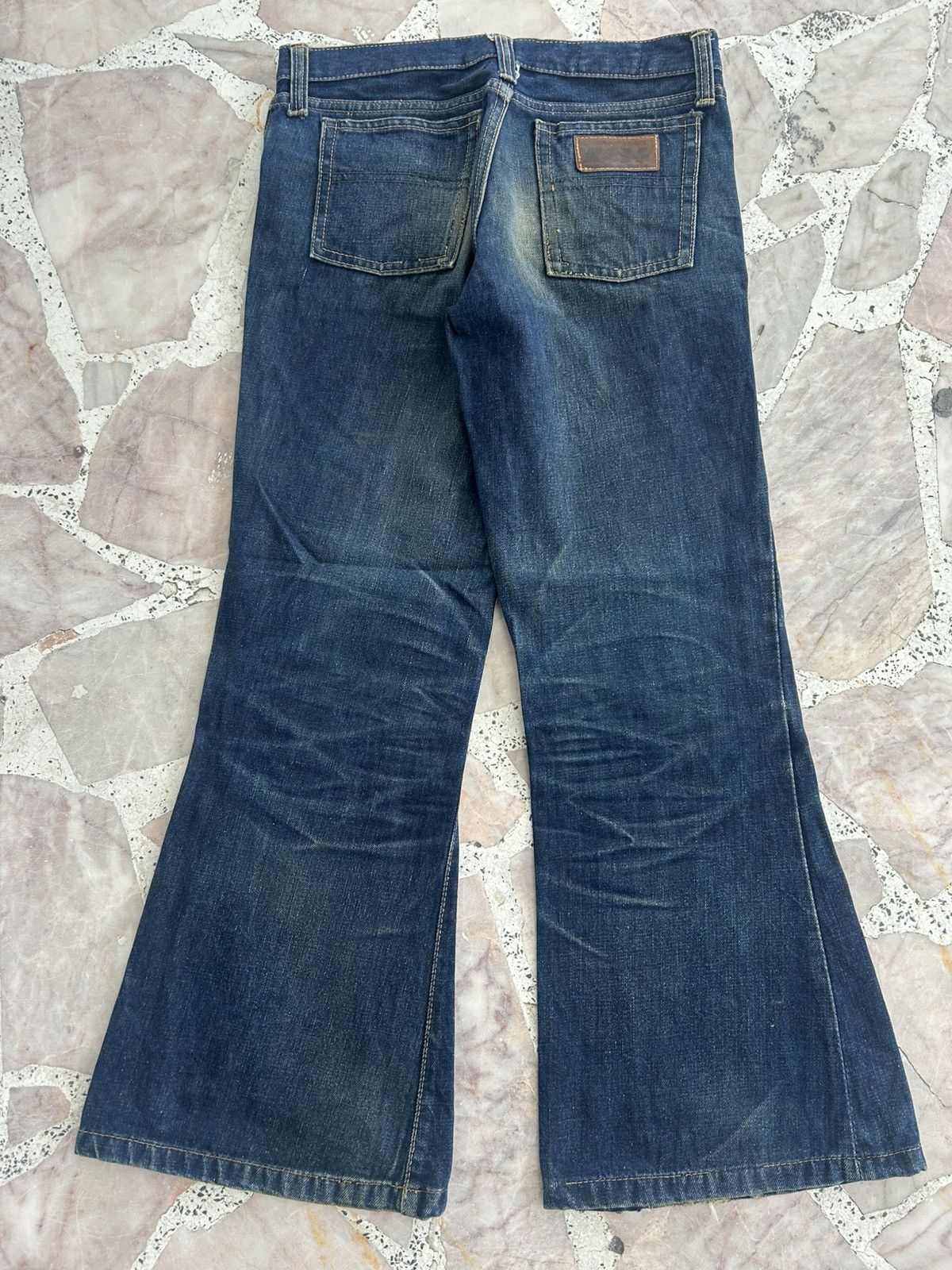 Japanese Brand Half Japan Denim Vintage Flare 90s Size US 28 / EU 44 - 2 Thumbnail