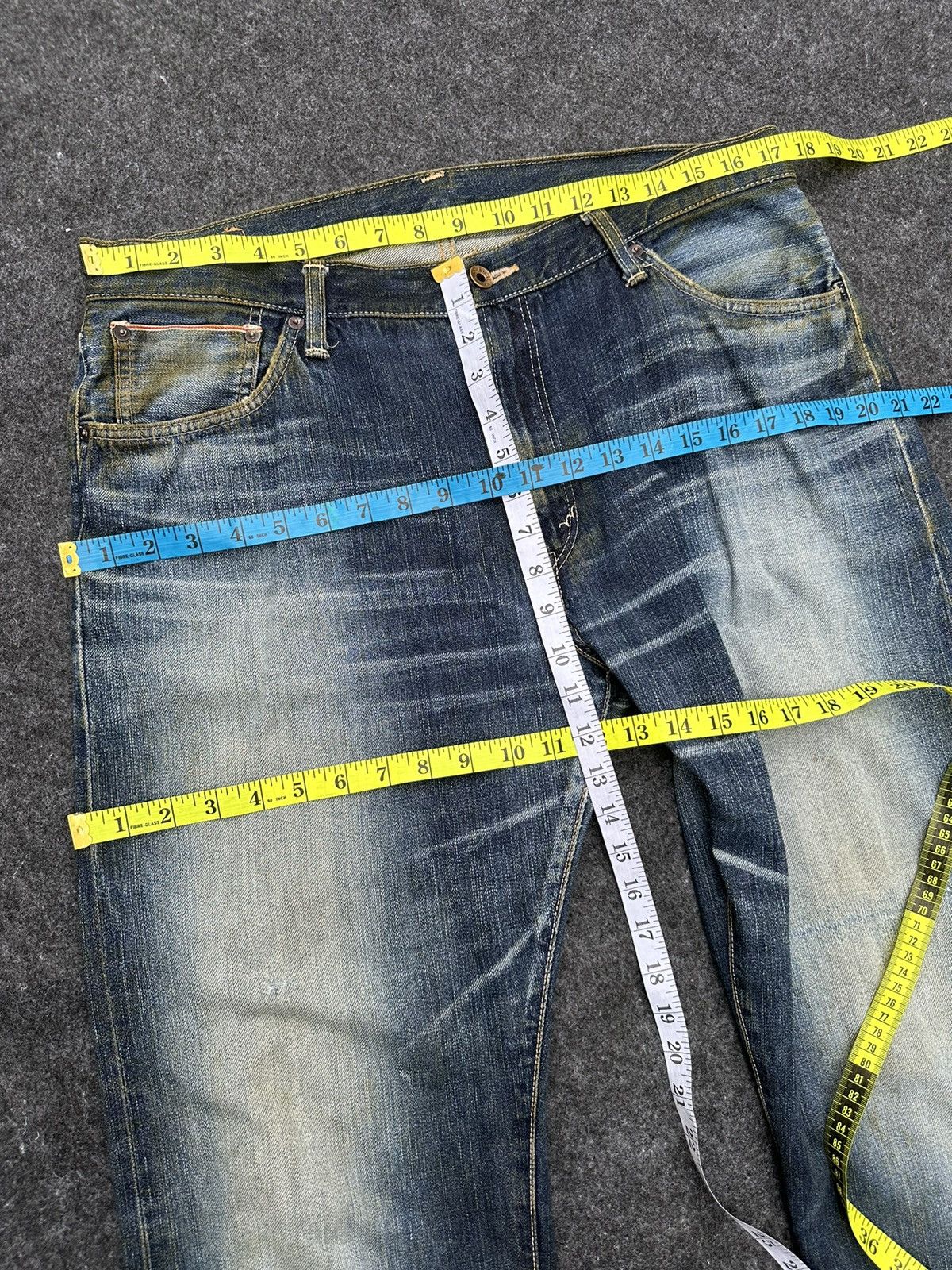 Edwin Vintage Edwin 505s Selvedge Dirty Style Denim 36x32 D66 Size US 36 / EU 52 - 7 Thumbnail