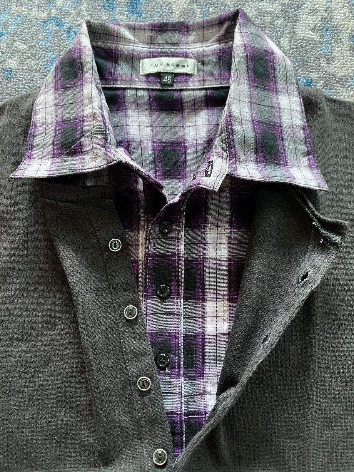 If Six Was Nine Y2K Japanes A.V.V Homme Double Layer Ifsix Vkei Style Size US M / EU 48-50 / 2 - 2 Thumbnail