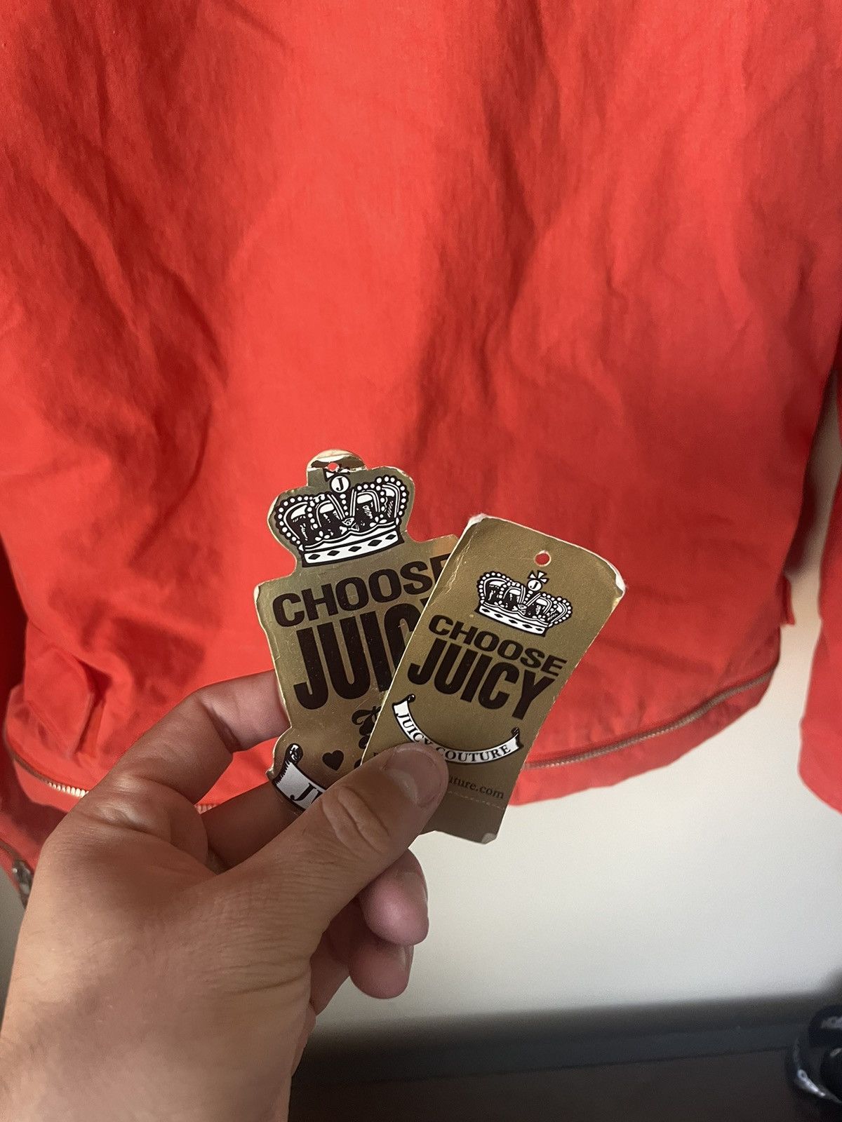 Juicy Couture Women’s Juicy Couture Y2K Orange Bomber Jacket Faux Fur Size S / US 4 / IT 40 - 8 Thumbnail
