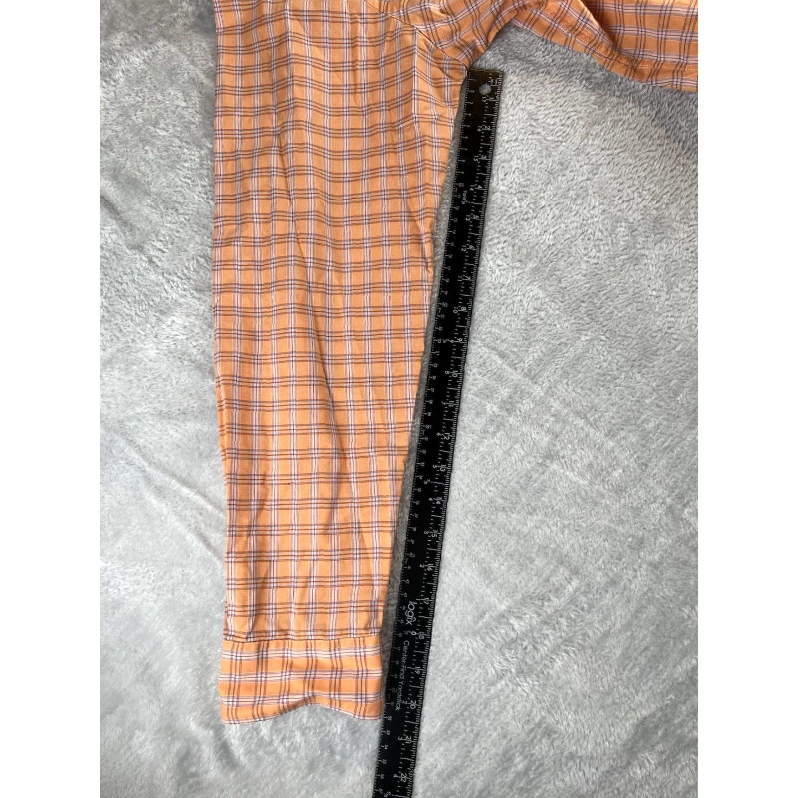 Lacoste VINTAGE Lacoste Shirt Men’s Large 42 Orange Plaid Button Up Cotton Long Sleeve READ Size US L / EU 52-54 / 3 - 3 Thumbnail